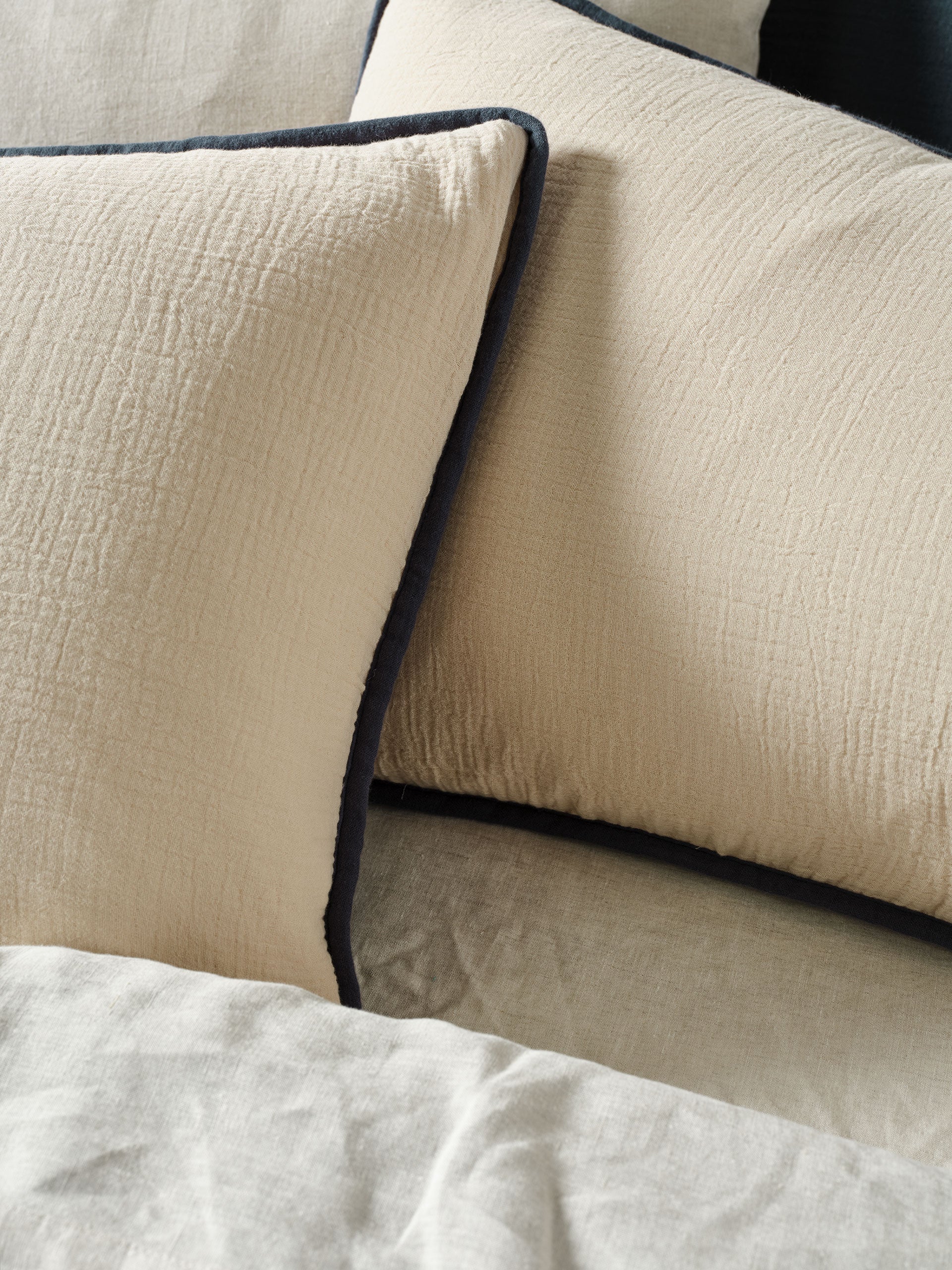 Somerset Navy Pillow Sham Set