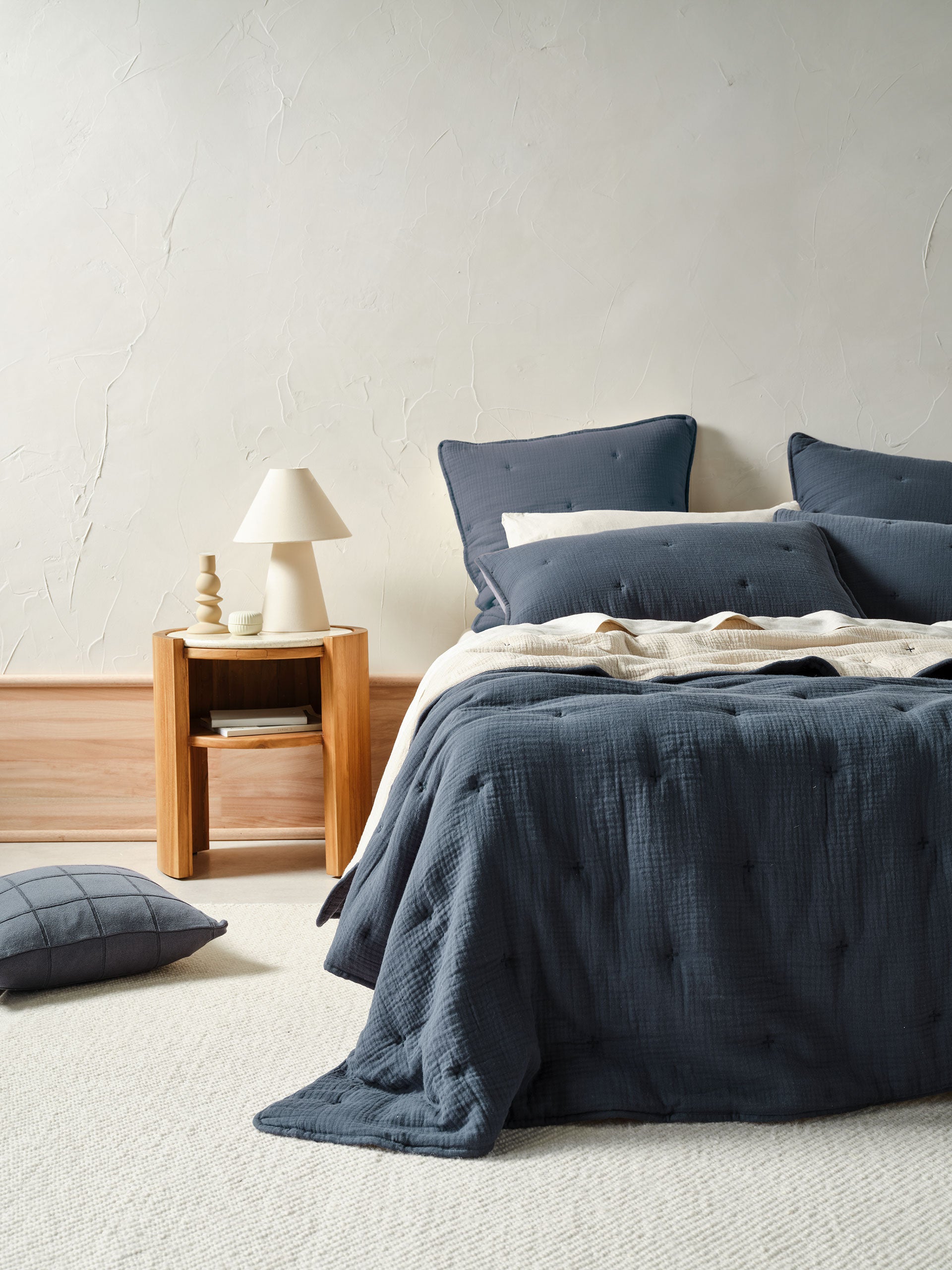 Somerset Navy Coverlet