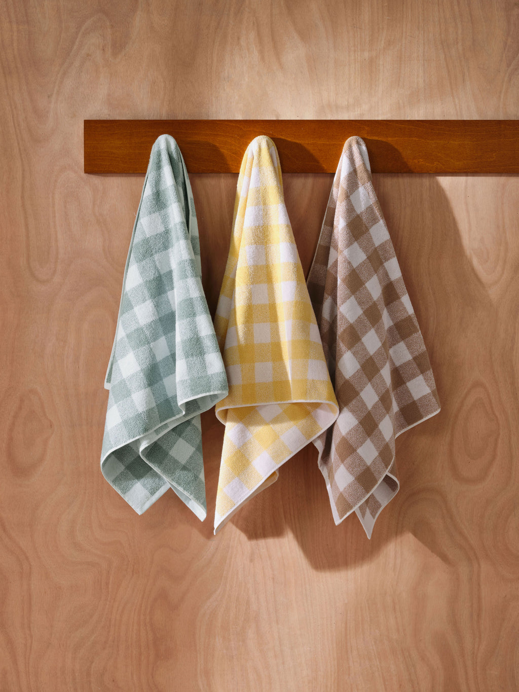 Flinders Check Honey Towel Collection