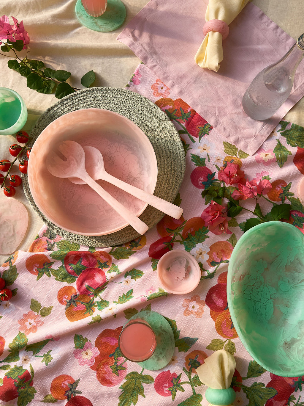 Resin Pink Napkin Ring