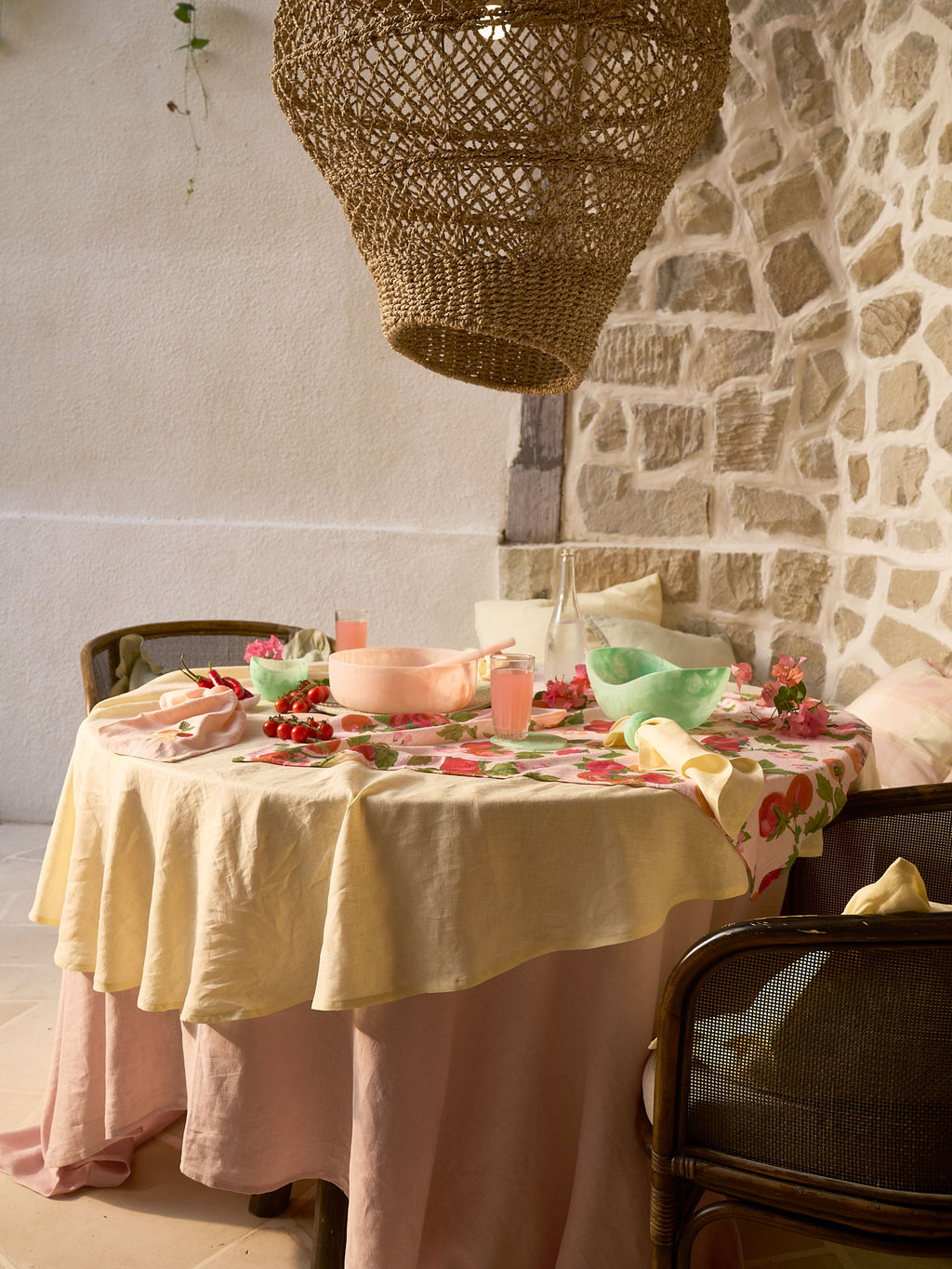 Nimes Lemon Tablecloth