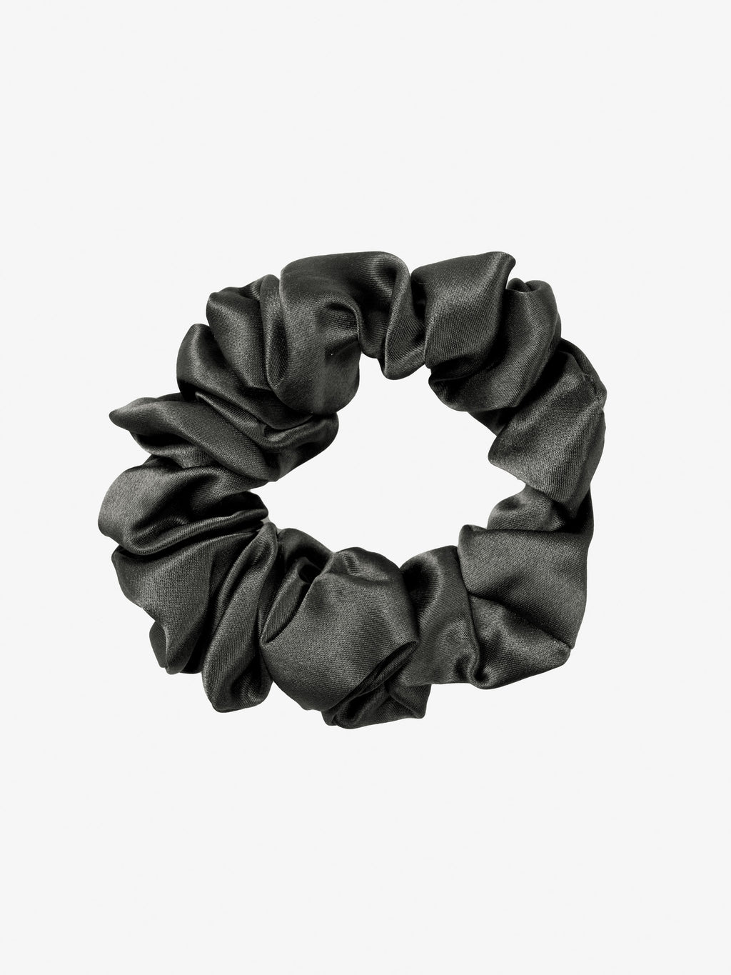 Silk Charcoal Scrunchie