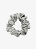 Silk Silver Scrunchie