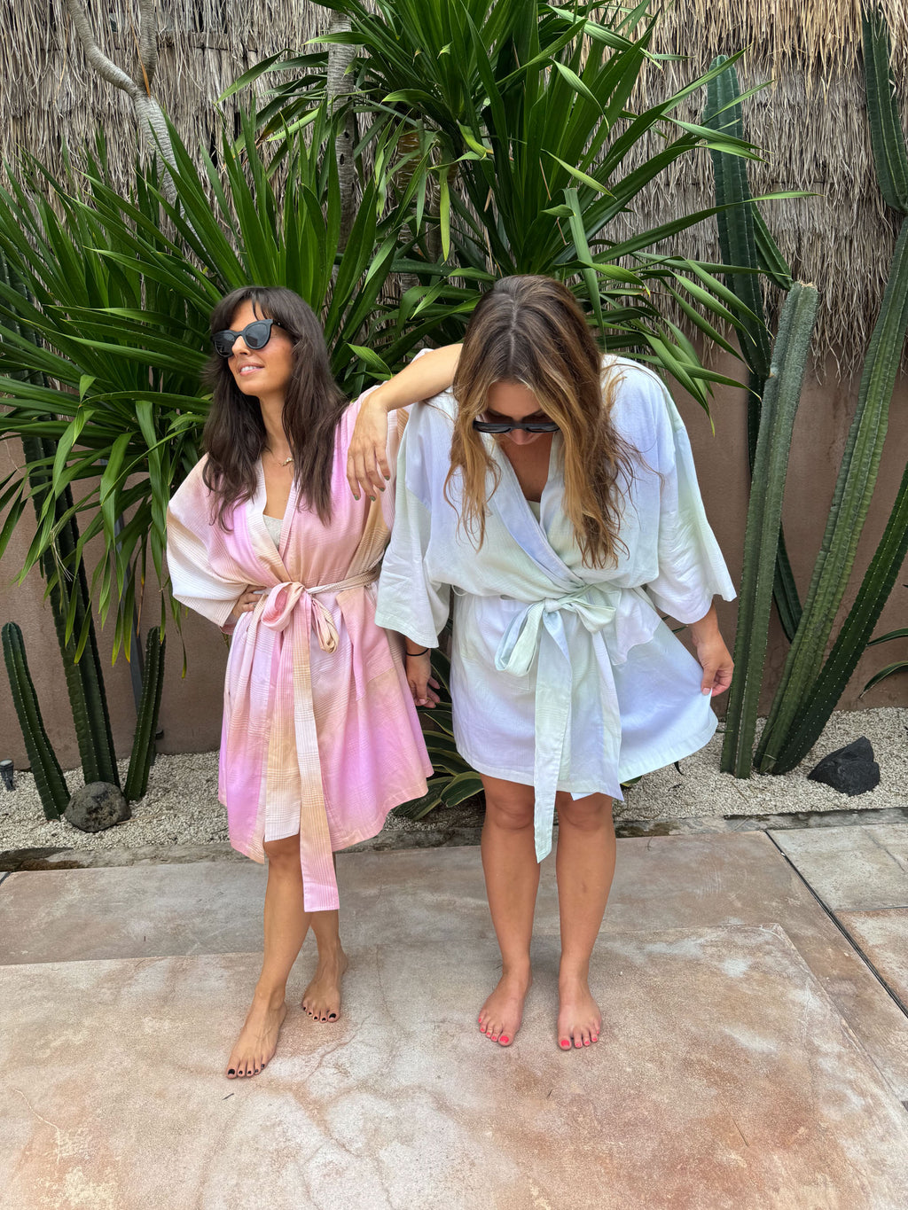 Sunrise Check Clearwater Robe
