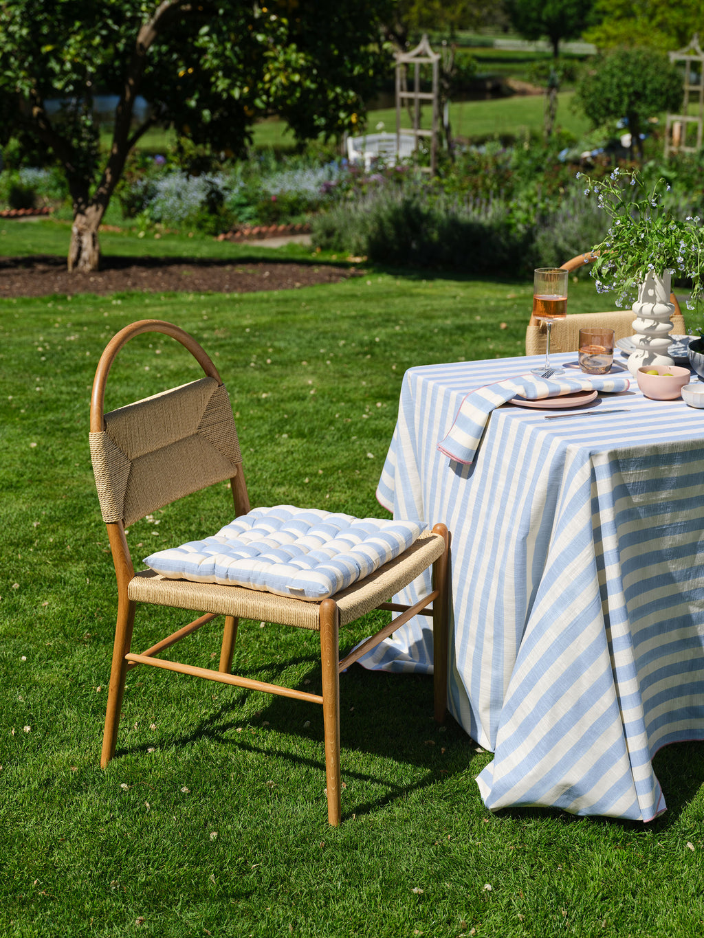 Como Chambray Chair Pad