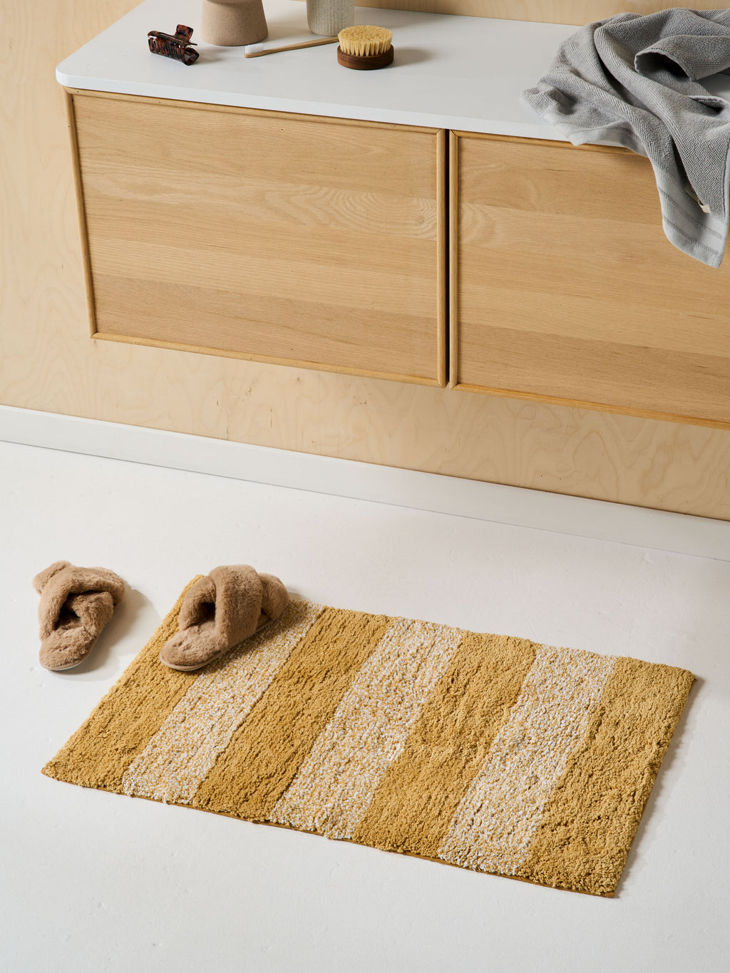 Duo Tone Honey Bath Mat