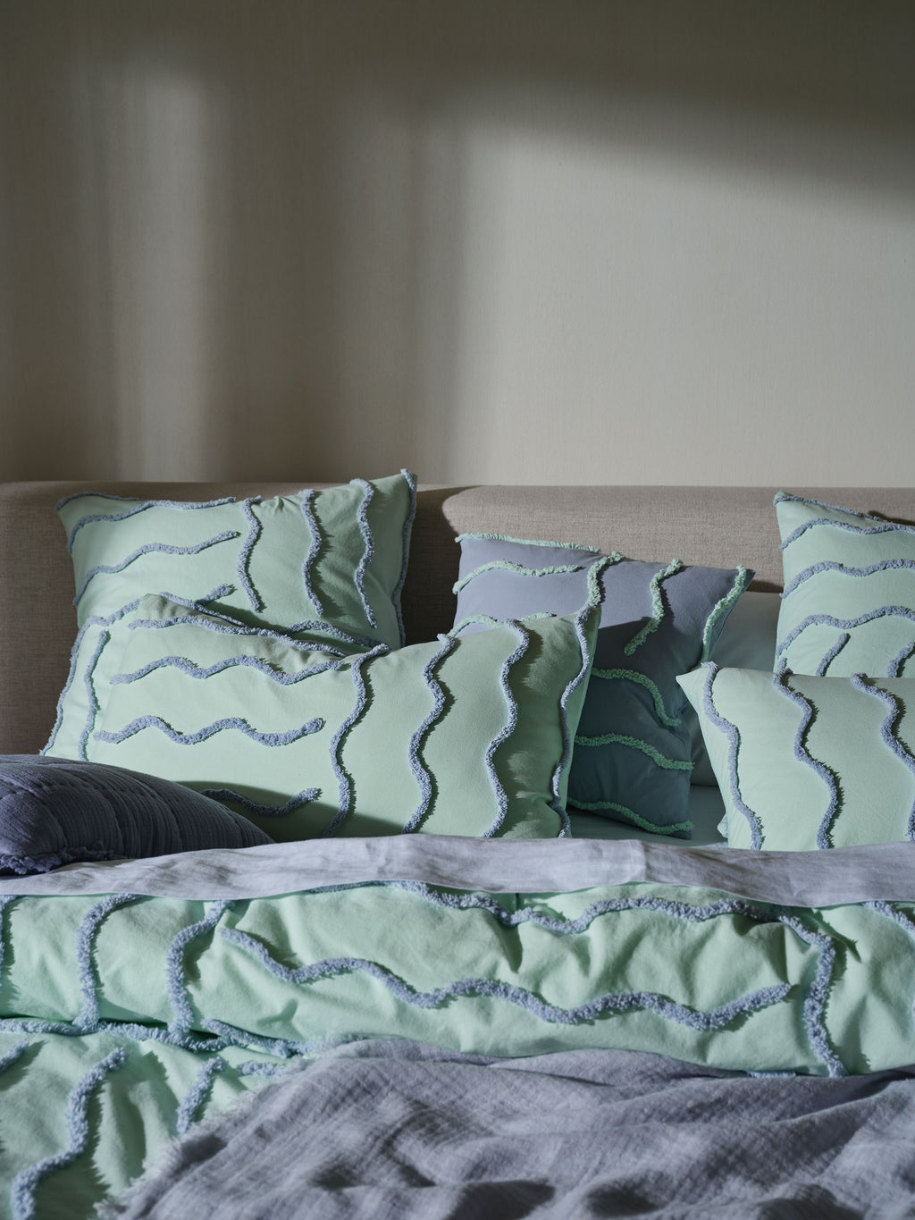 Metung Mint Cushion 48x48cm