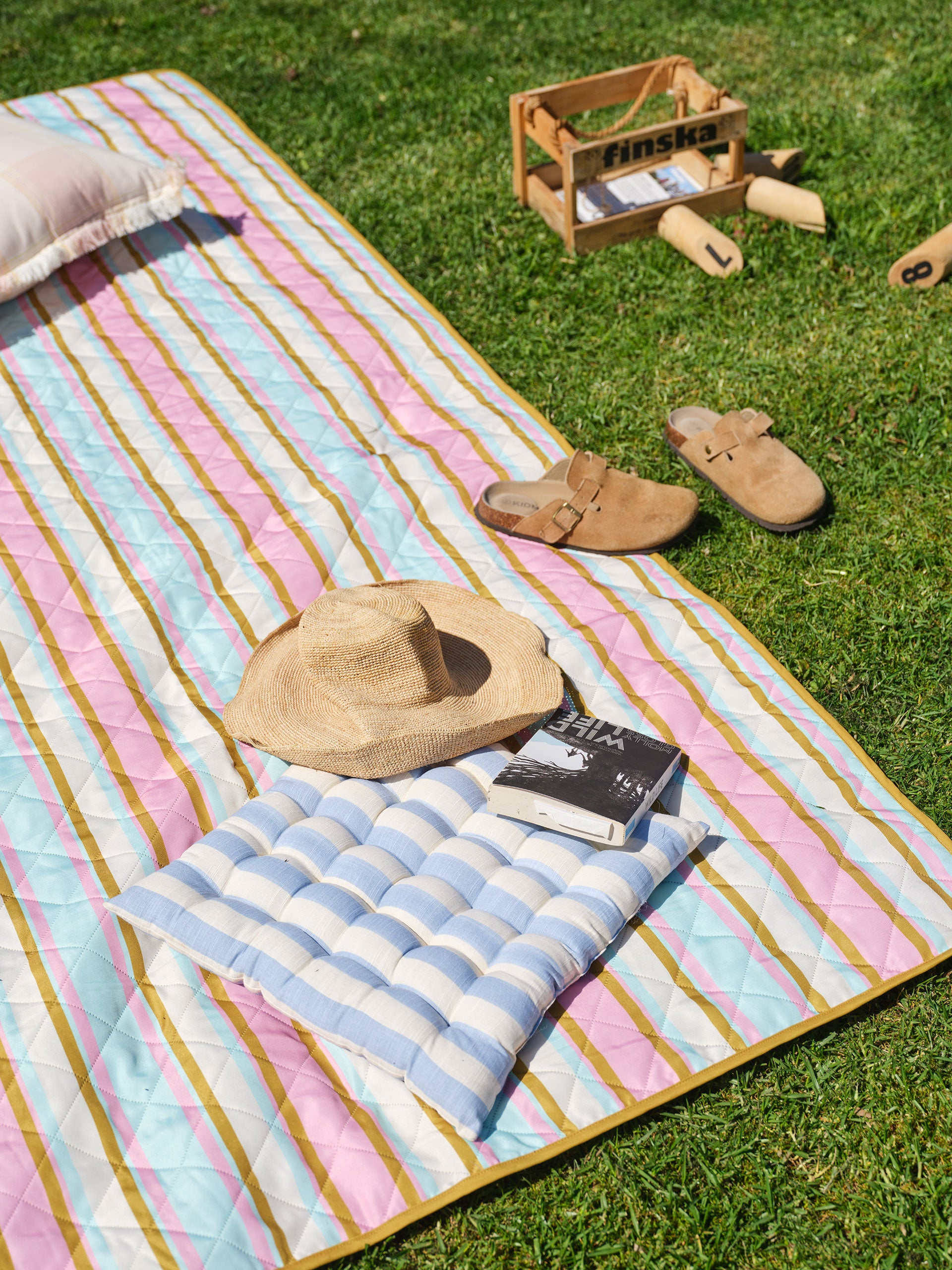 Como Chambray Chair Pad