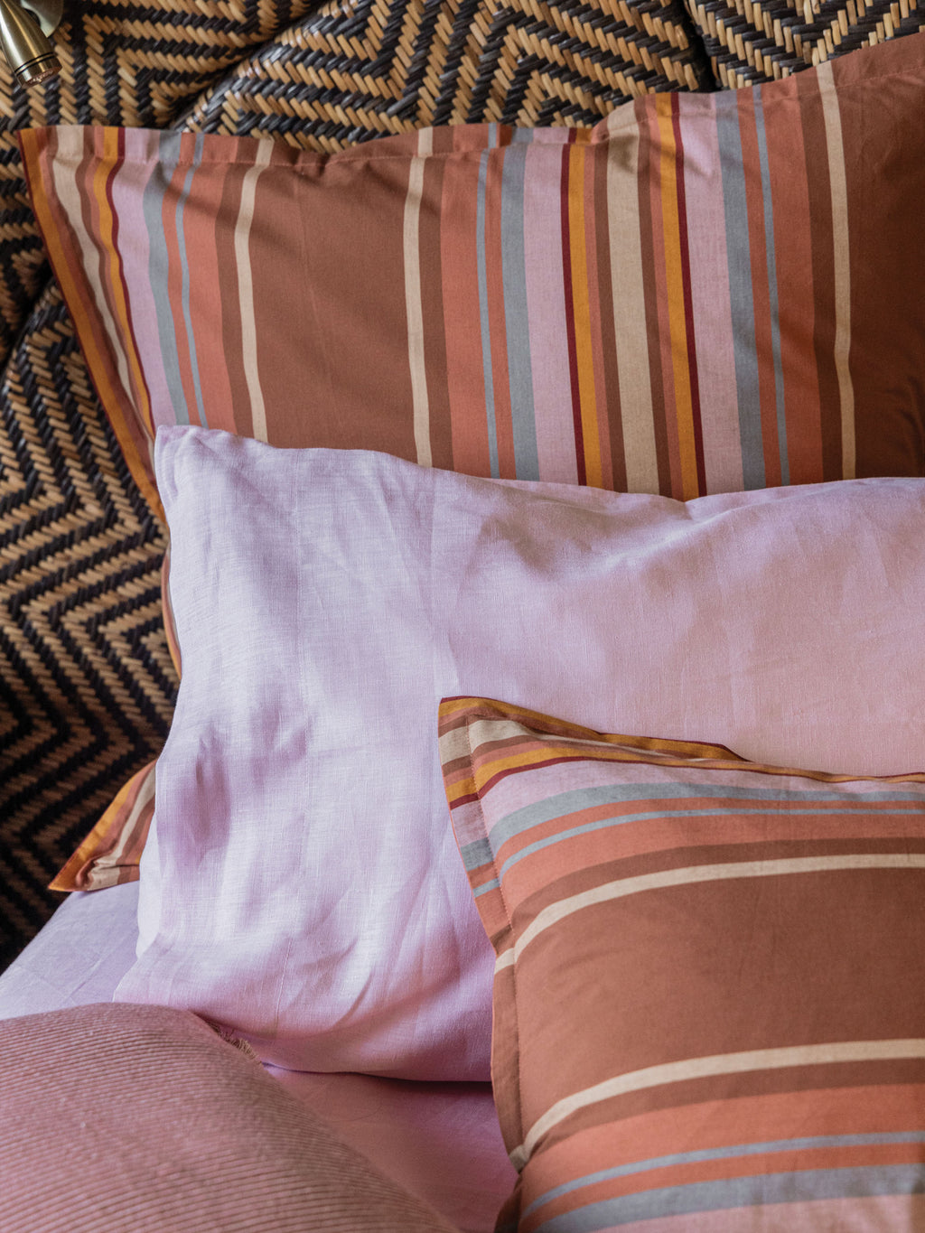 Araminta Coffee European Pillowcase