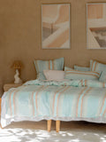 Araminta Duck Egg Quilt Cover Set