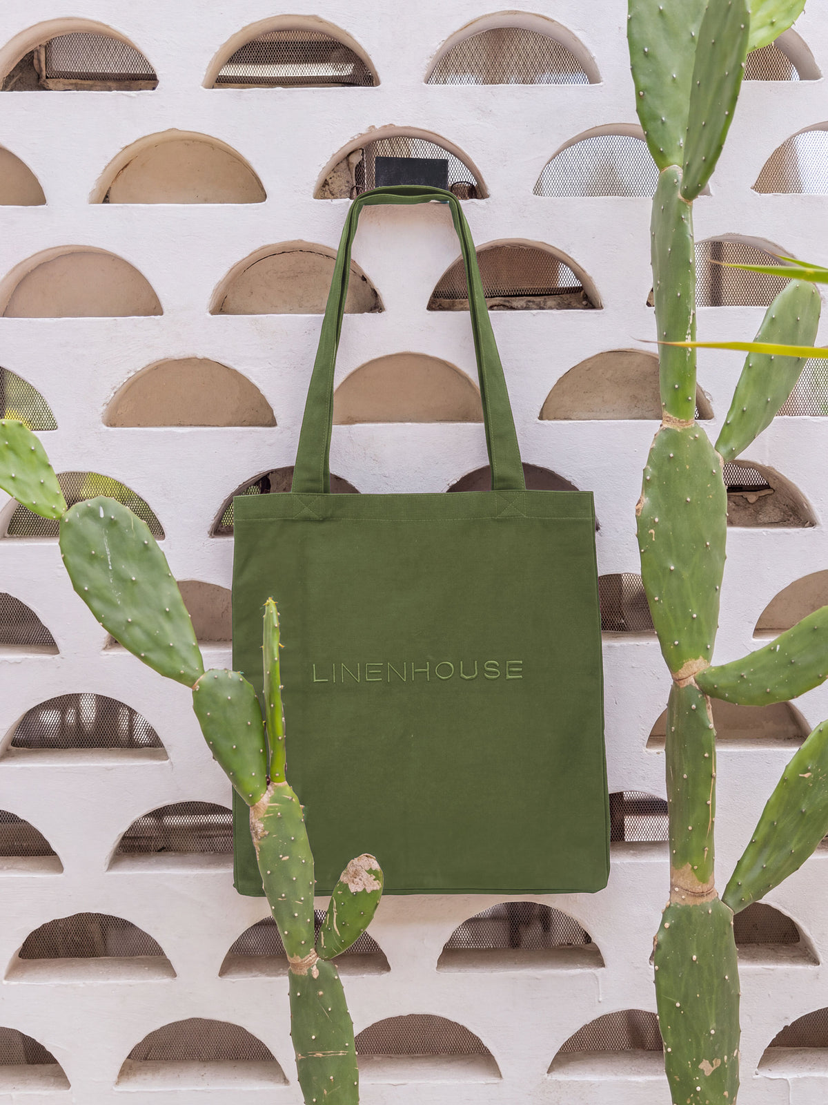 Logo Olive Tote Bag