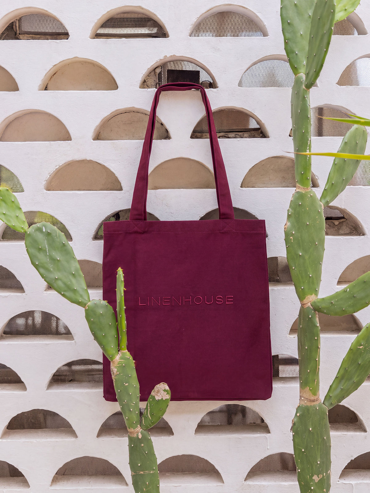 Logo Pomegranate Tote Bag