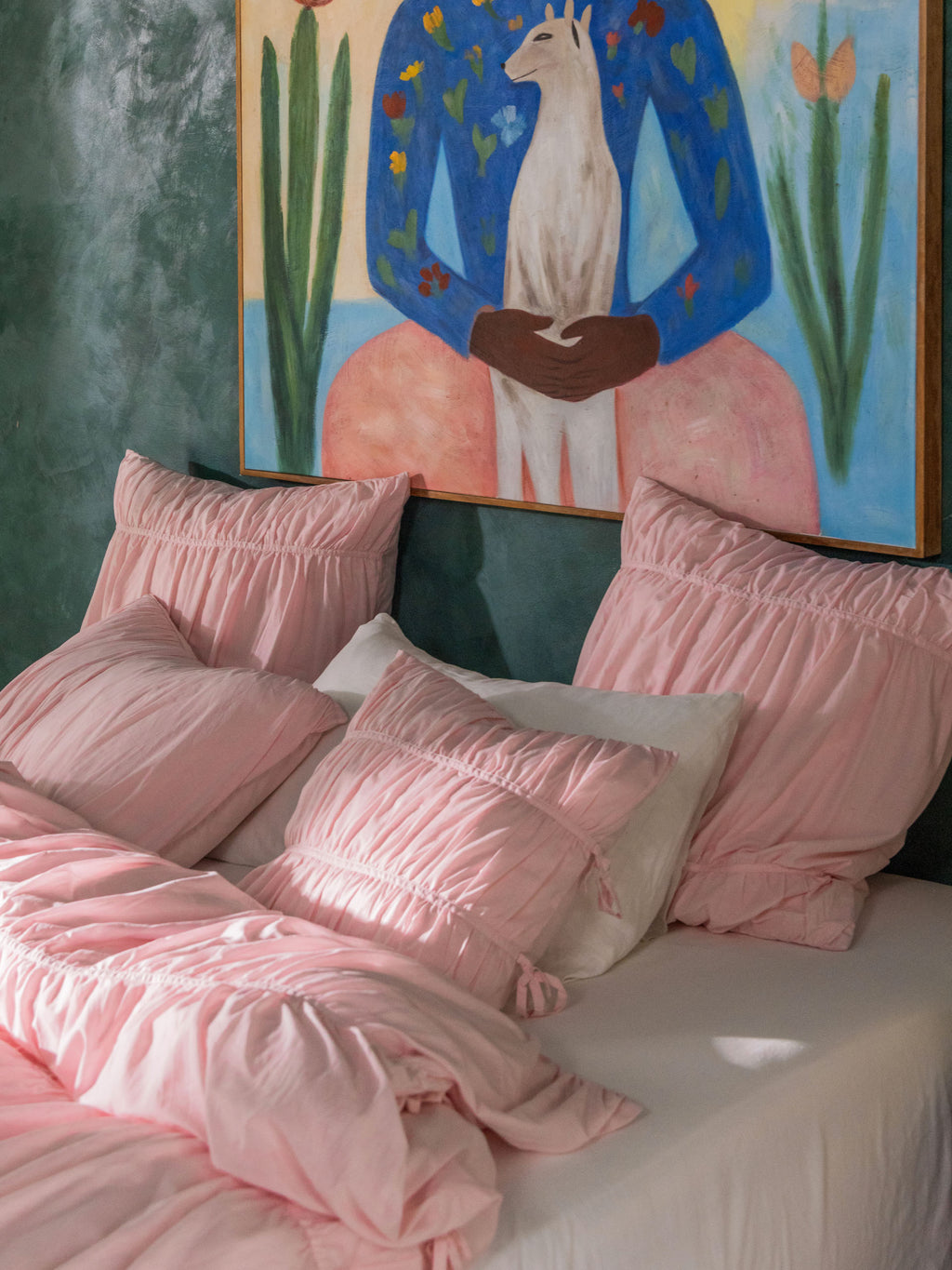 Layla Peony Cushion 48x84cm