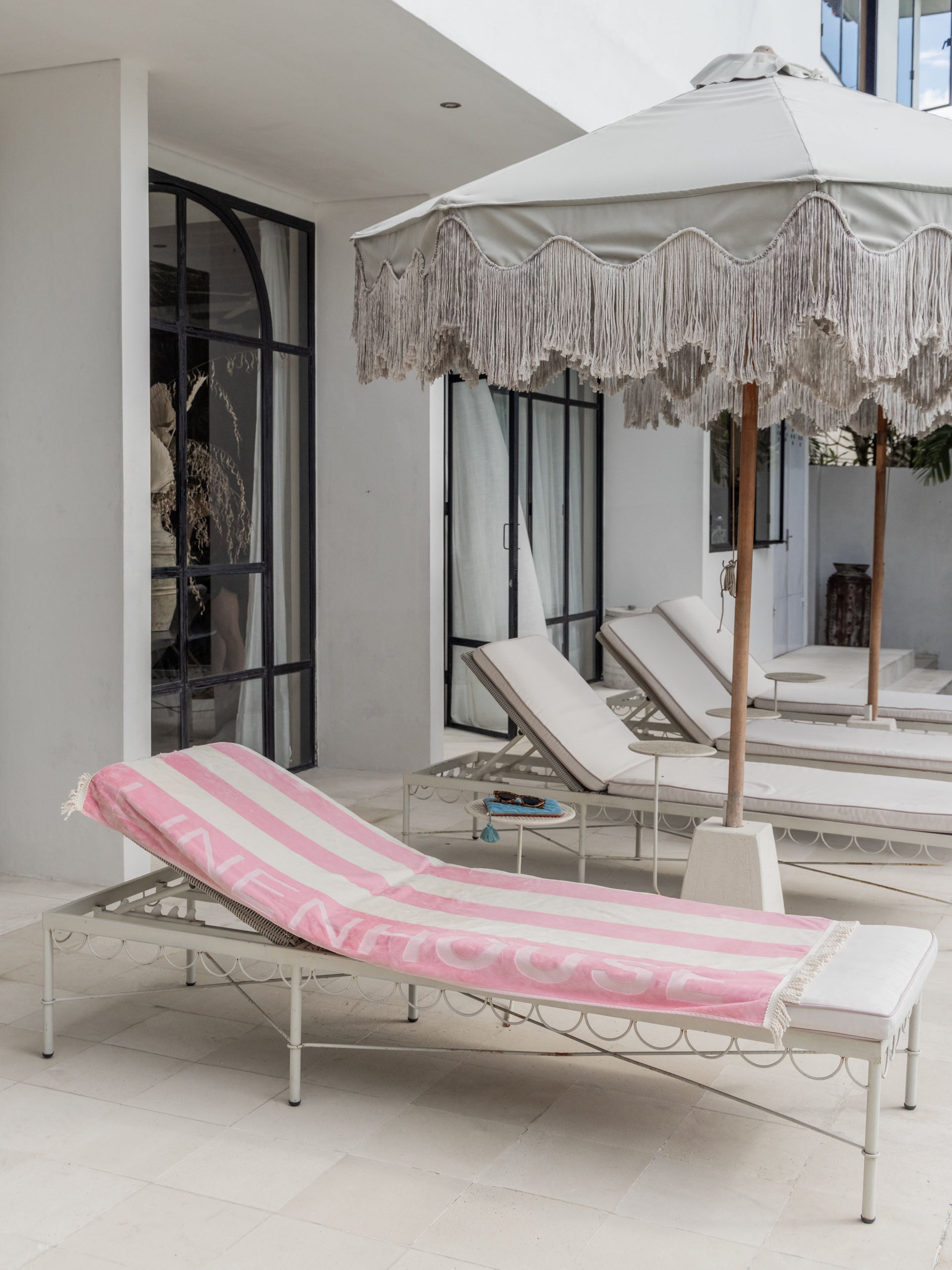 Logo Peony Beach Towel