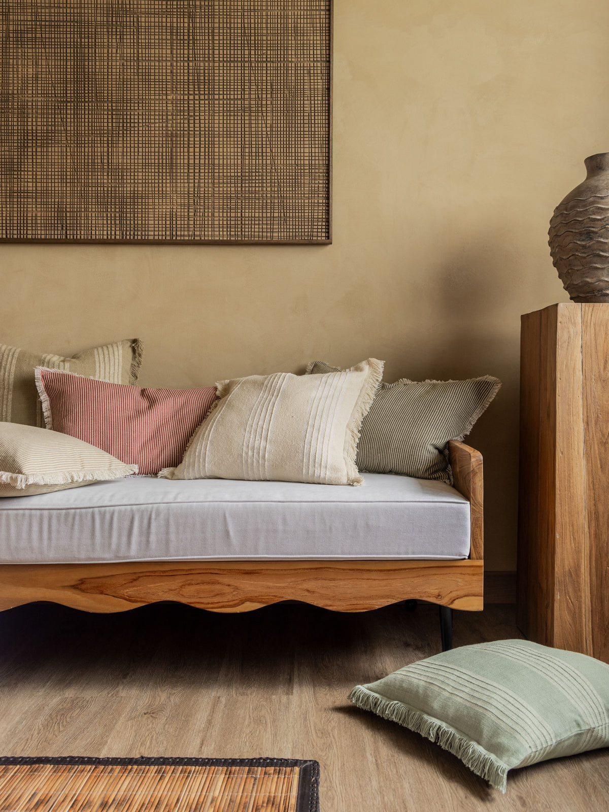 Sloan Khaki Cushion 48x48cm