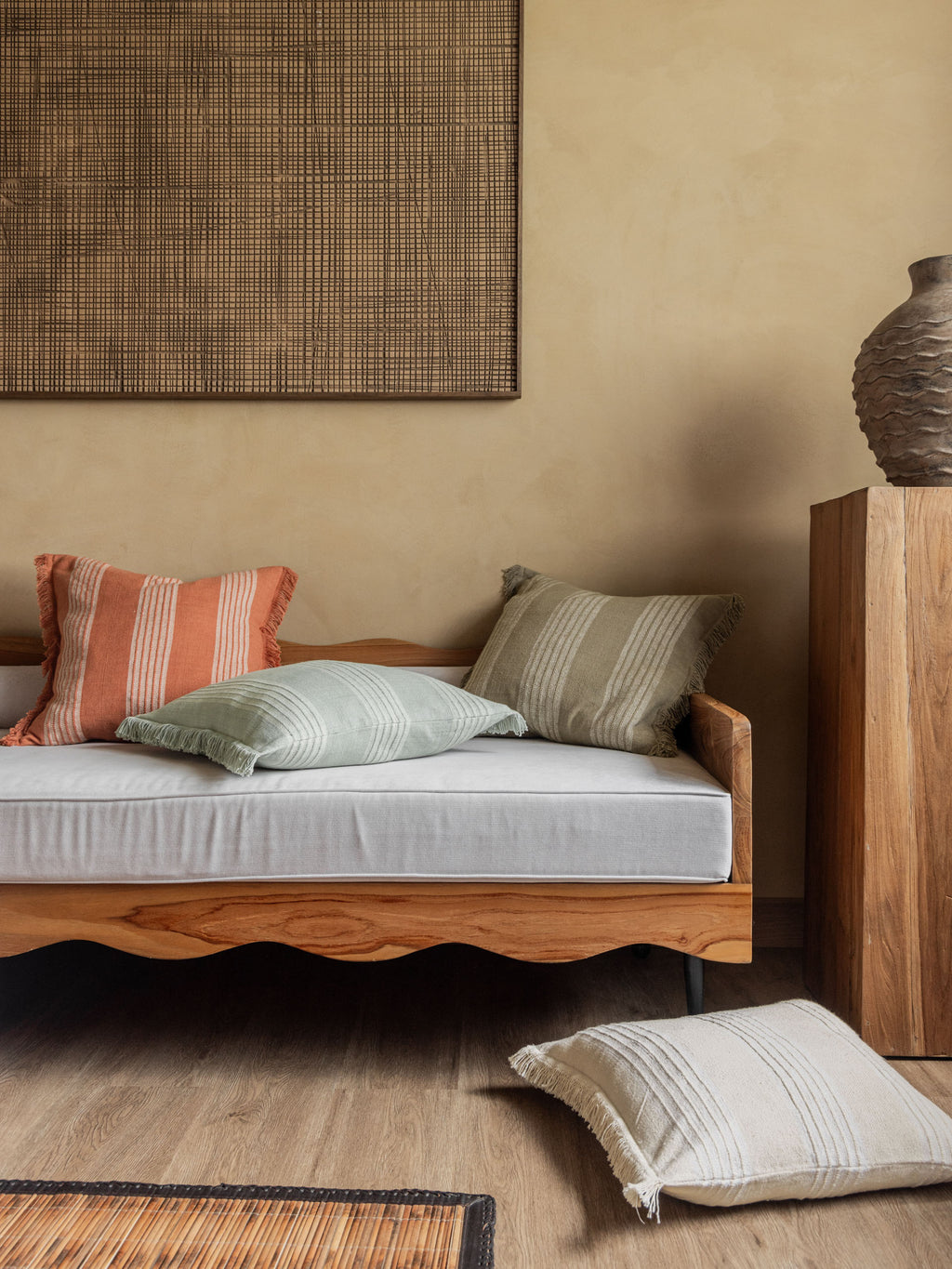 Sloan Khaki Cushion 48x48cm