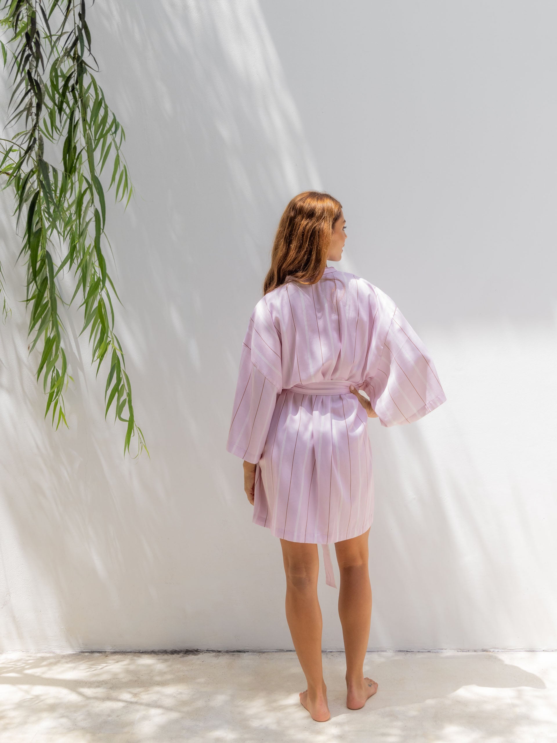 Monday Stripe Lilac Robe