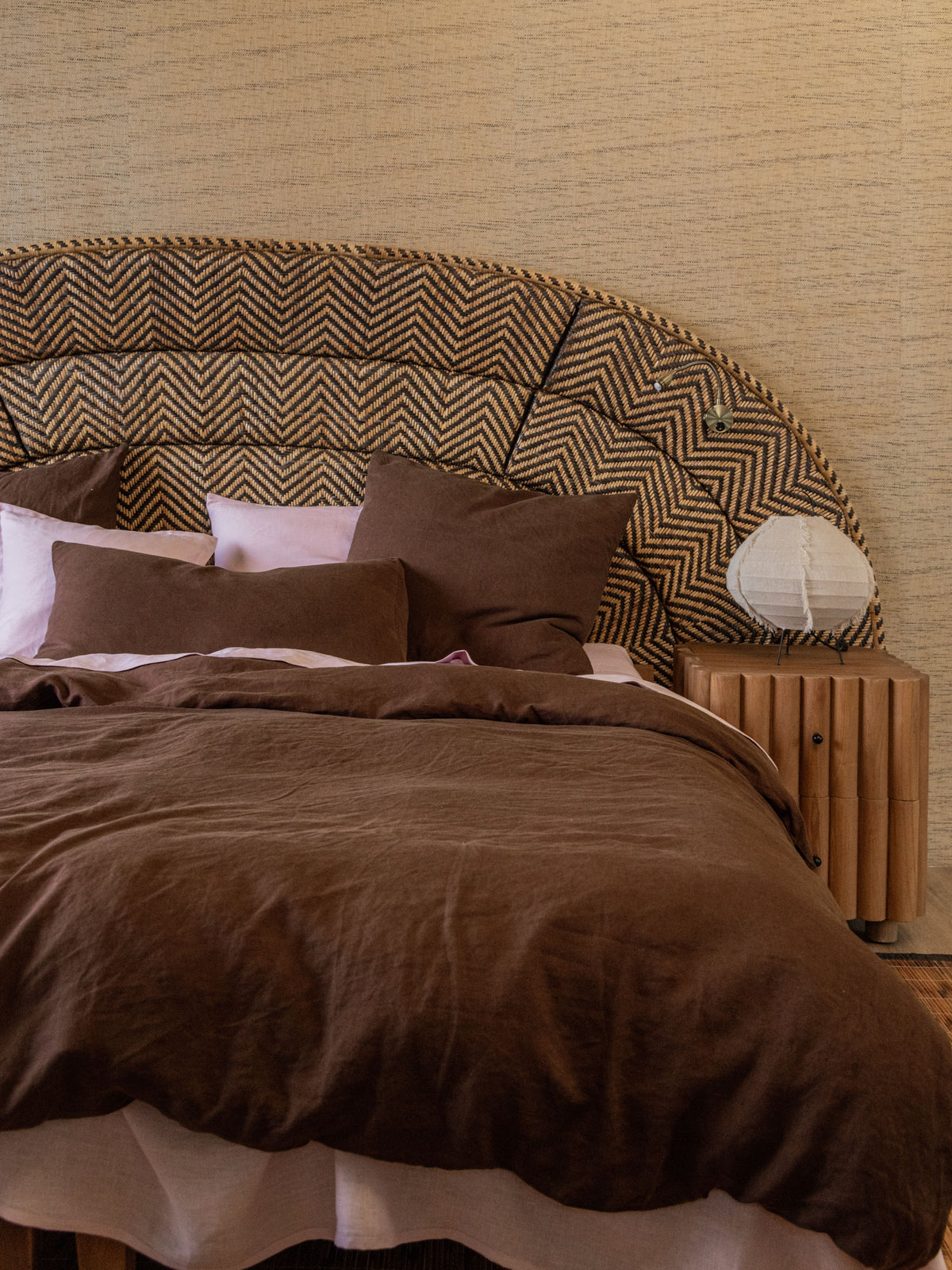 Nimes Chocolate Quilt Cover Set