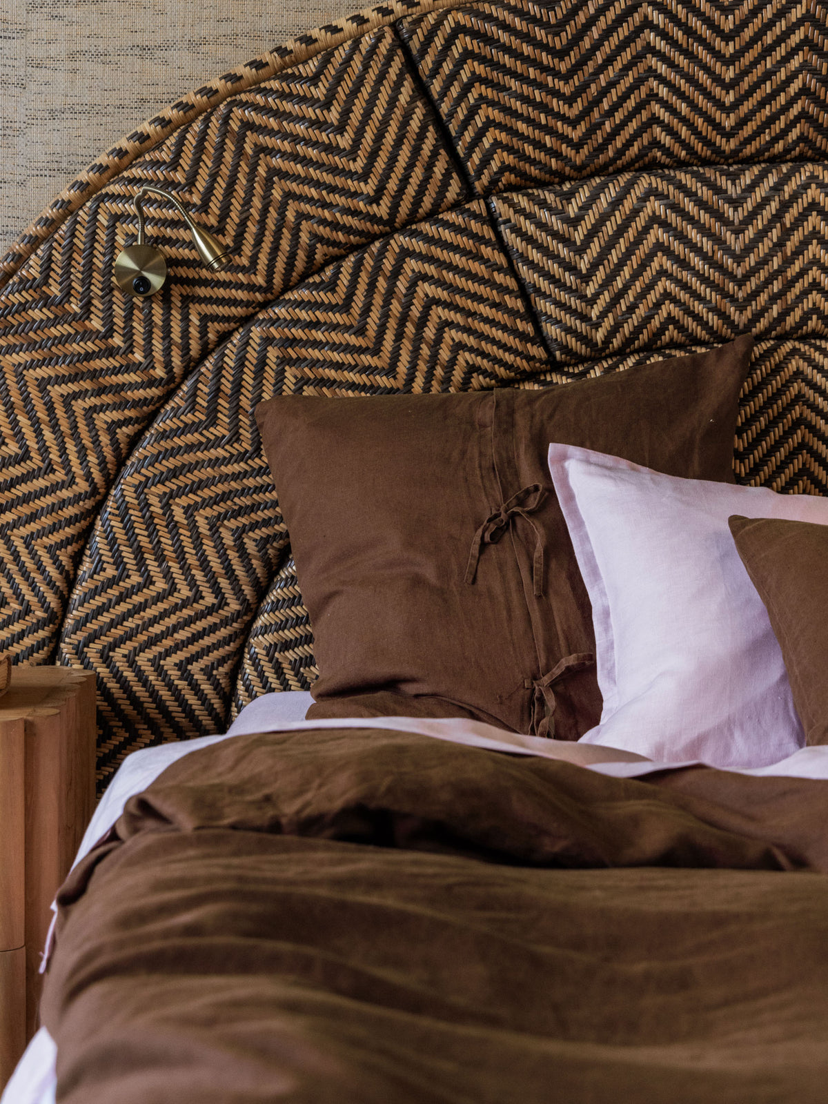 Nimes Chocolate European Pillowcase