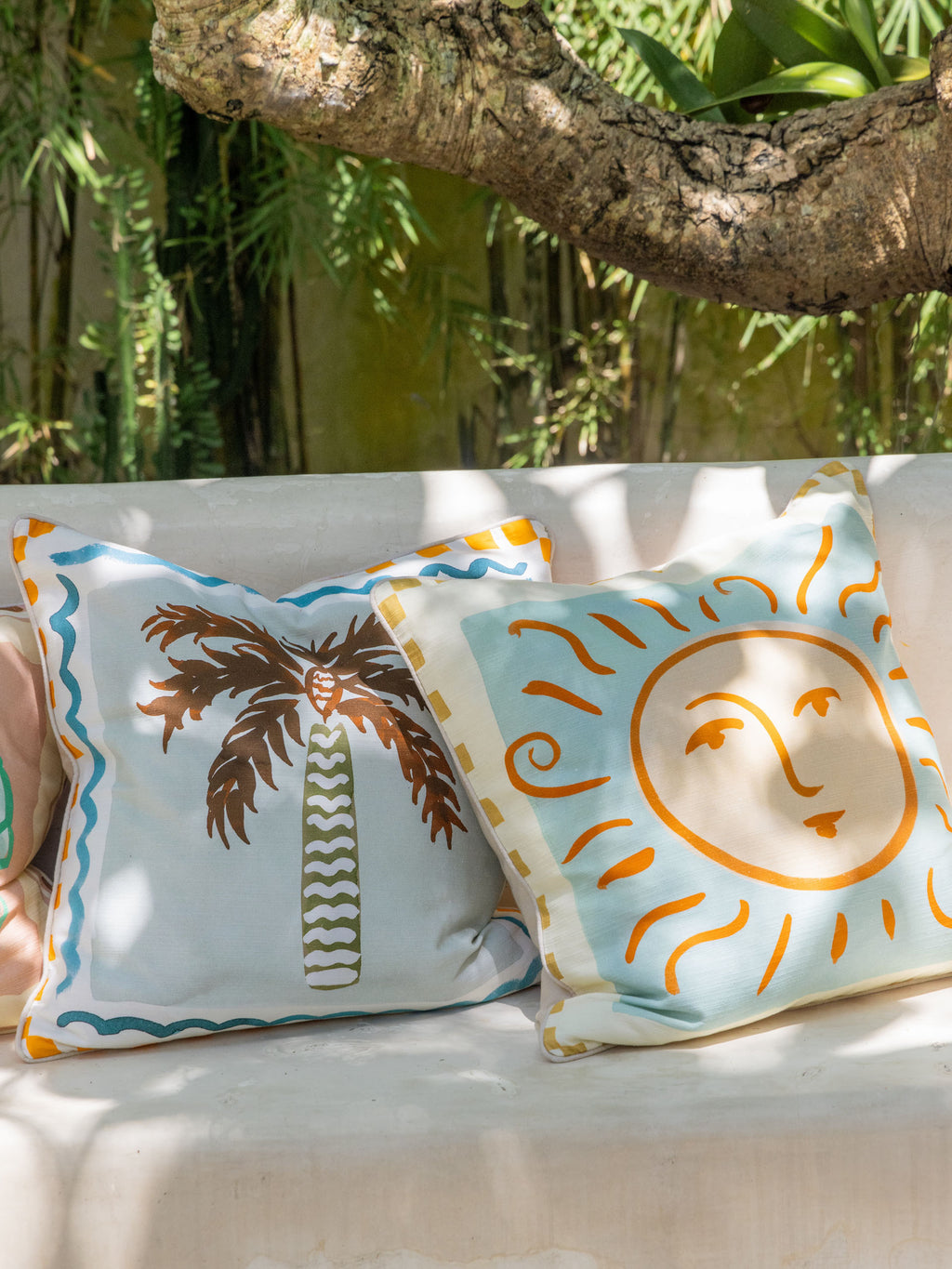 Oceana Palm Cushion 48x48cm