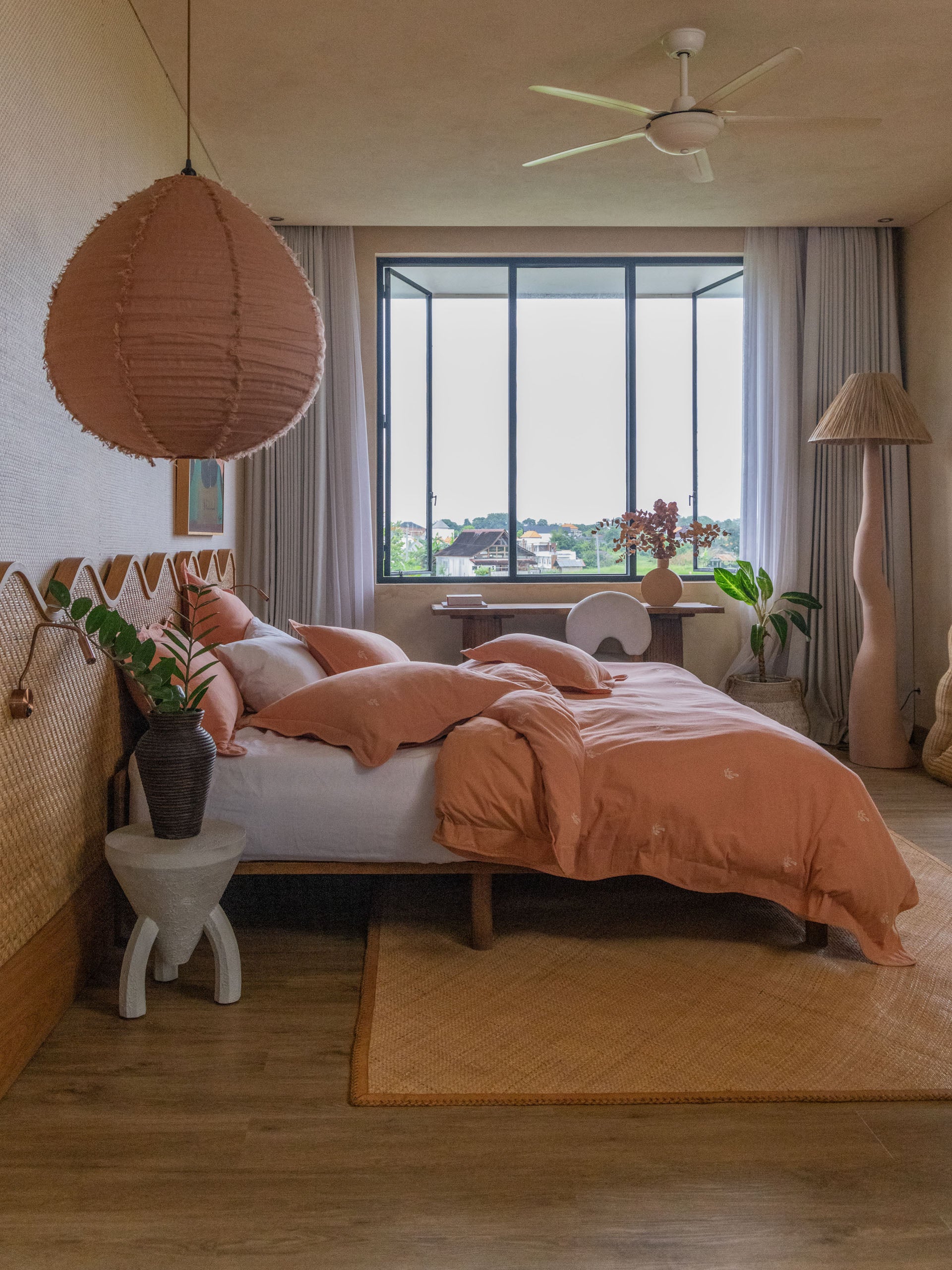 Palmier Pink Clay Quilt Cover Set