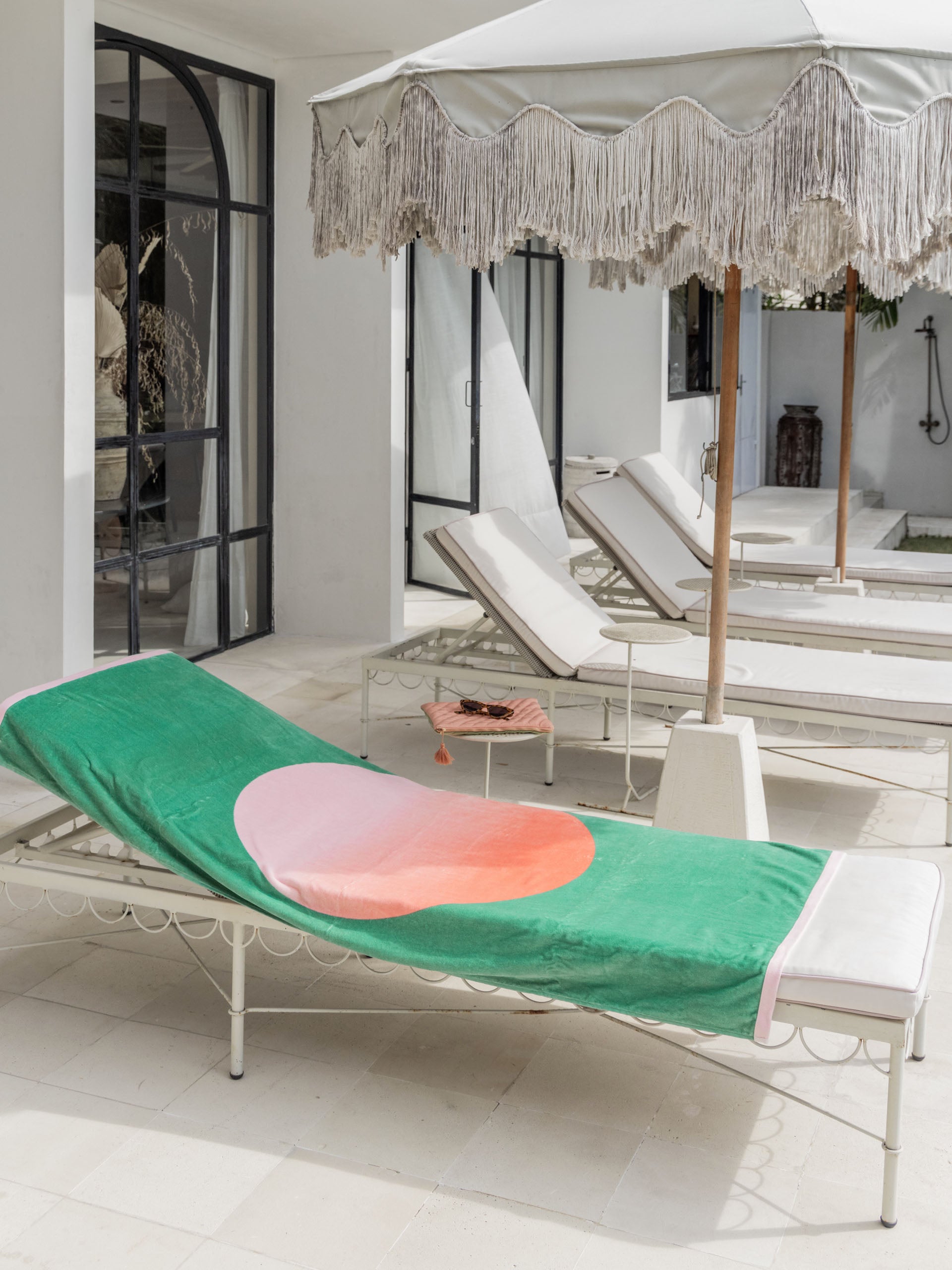 Summer Sunset Beach Towel