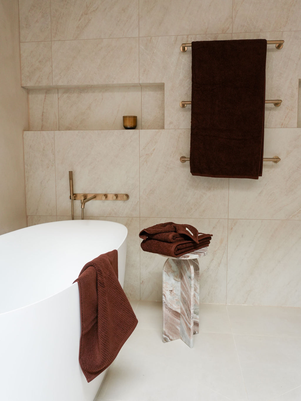 Reed Chocolate Towel Collection