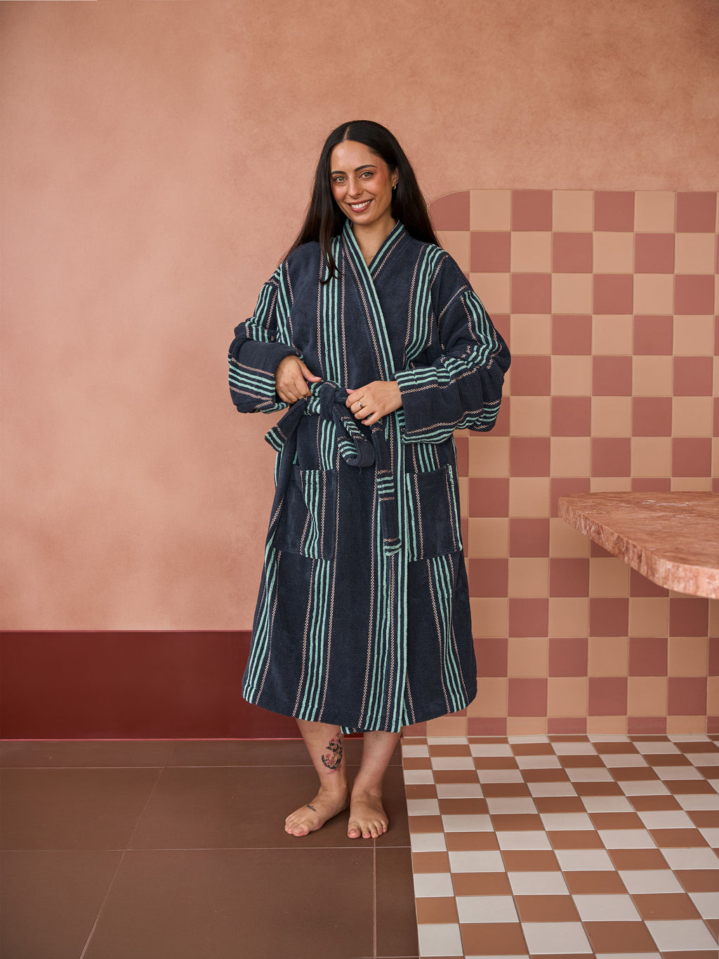 Payton Navy Robe