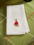 Whippet Embroidered Tea Towel