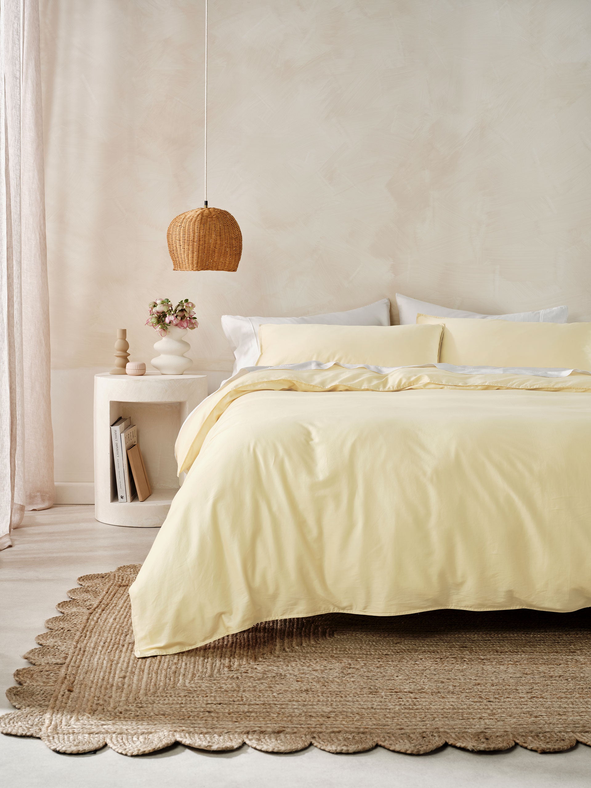 Surf Wash Butter Quilt Cover Set