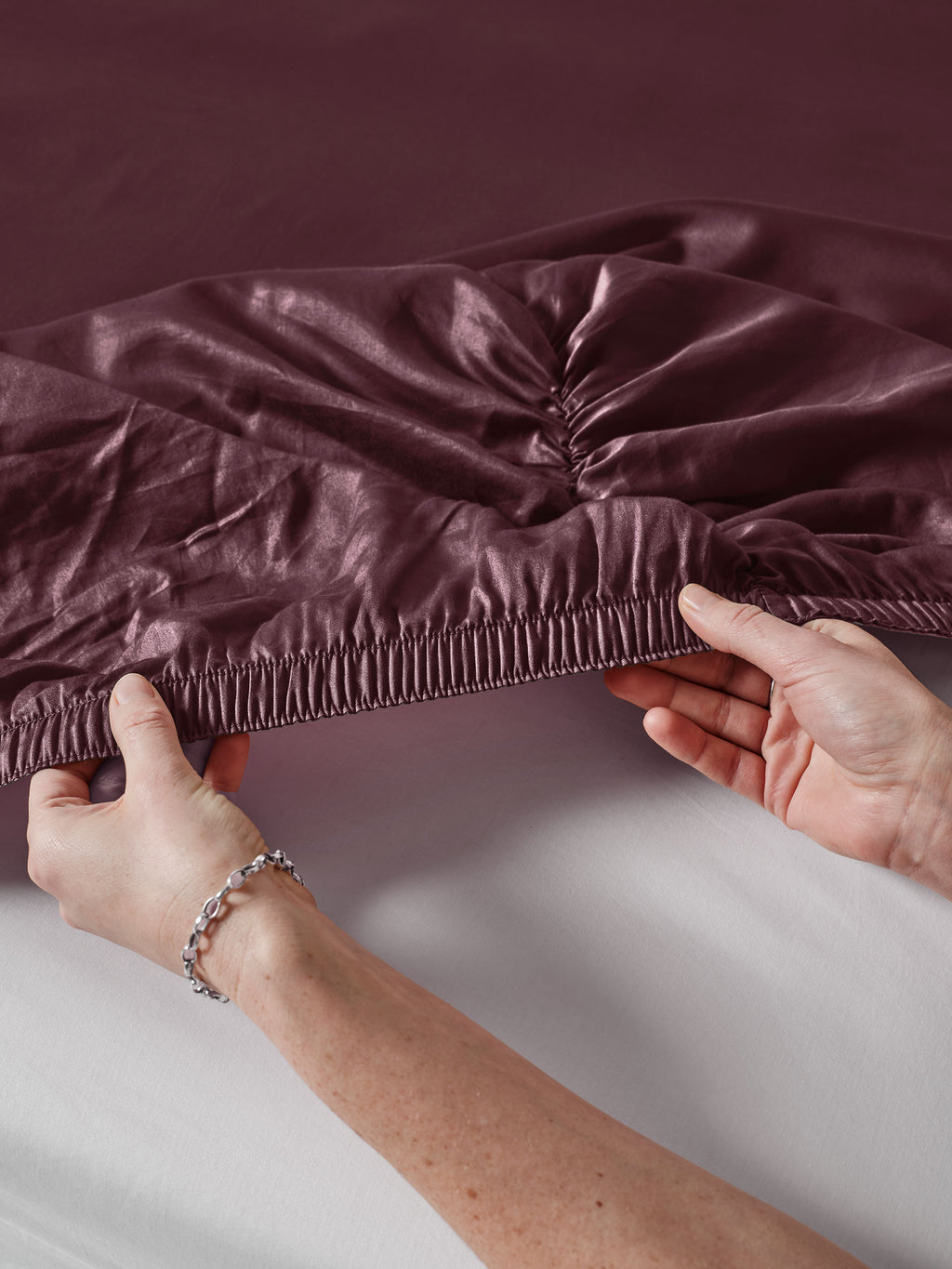 Surf Wash Plum Sheet Set