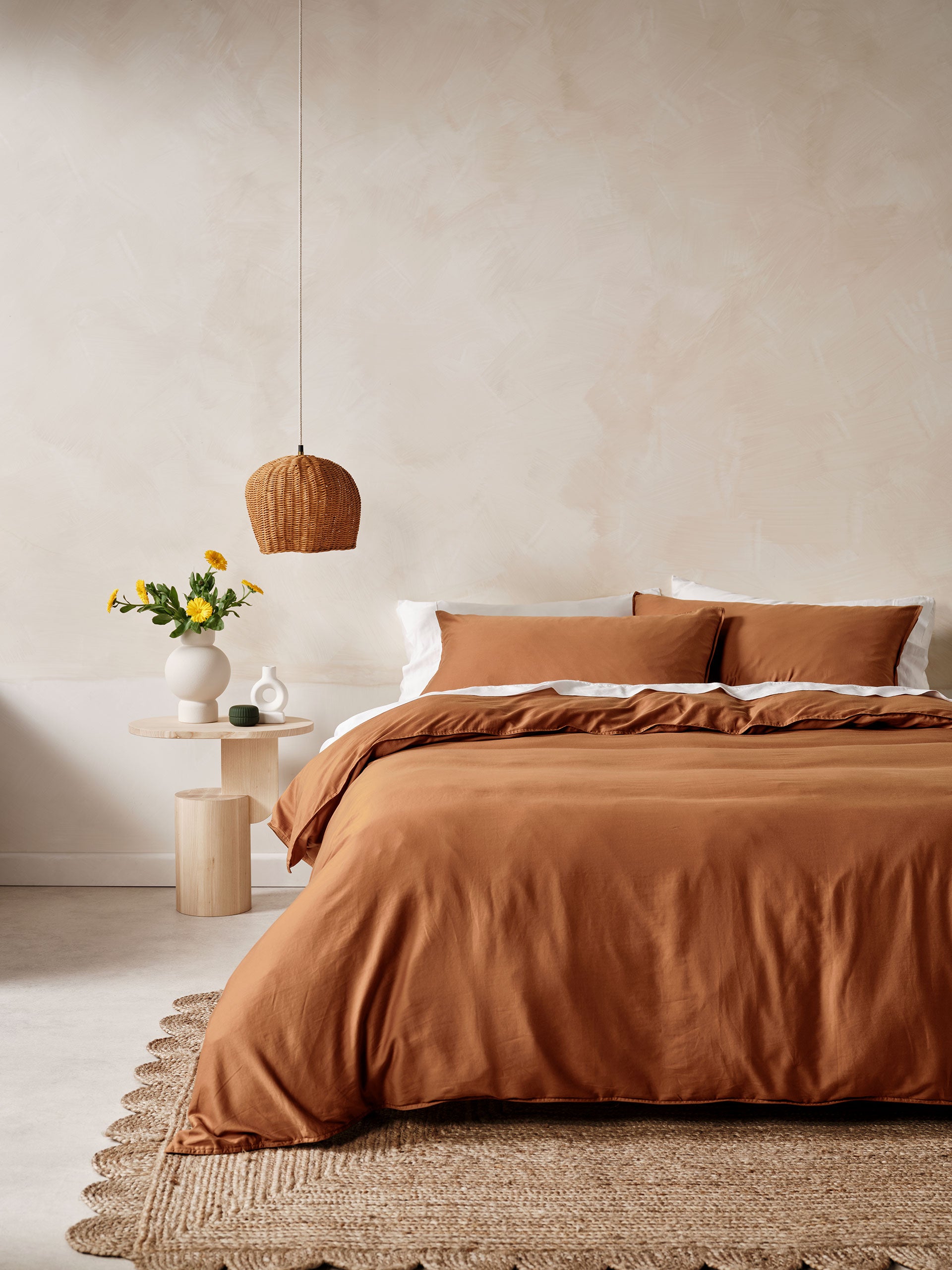 Surf Wash Rust Quilt Cover Set