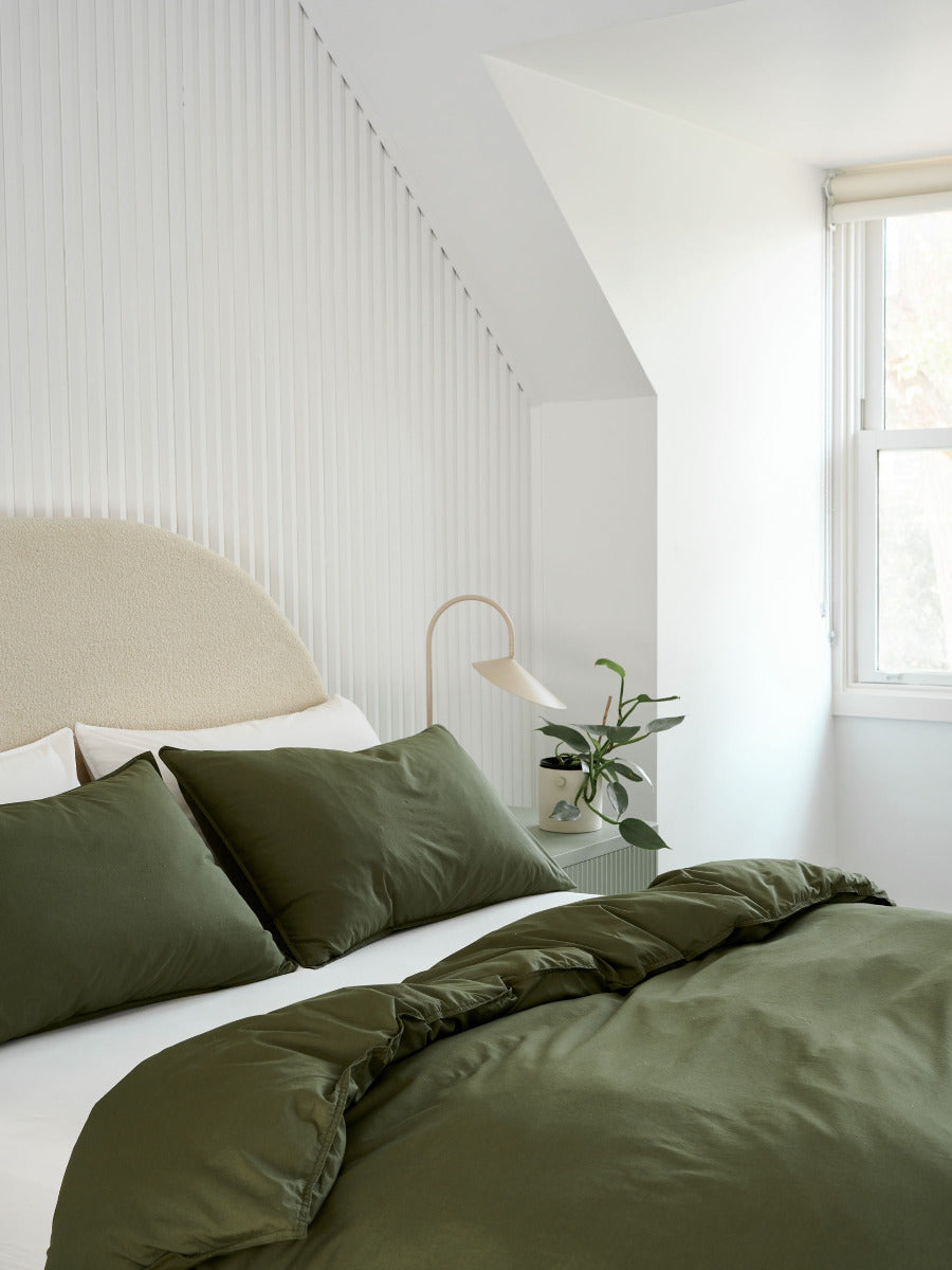 Terra Olive Quilt Cover Set