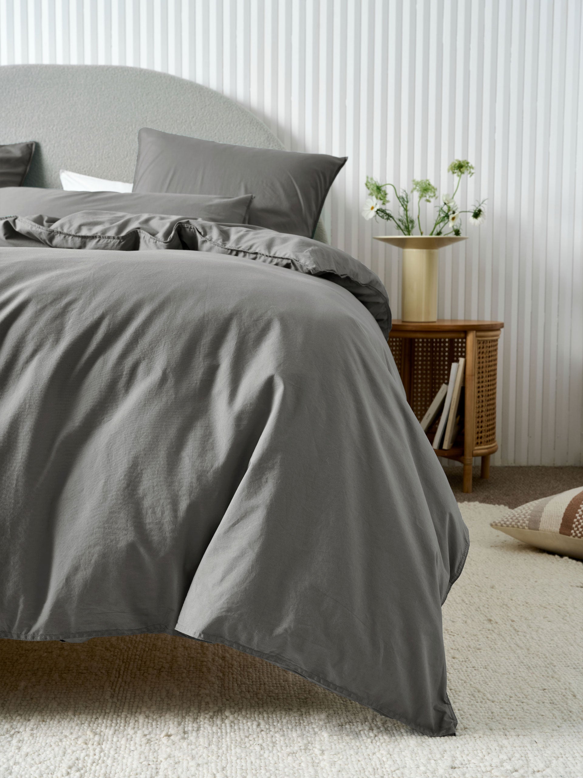 Terra Steel Quilt Cover Set