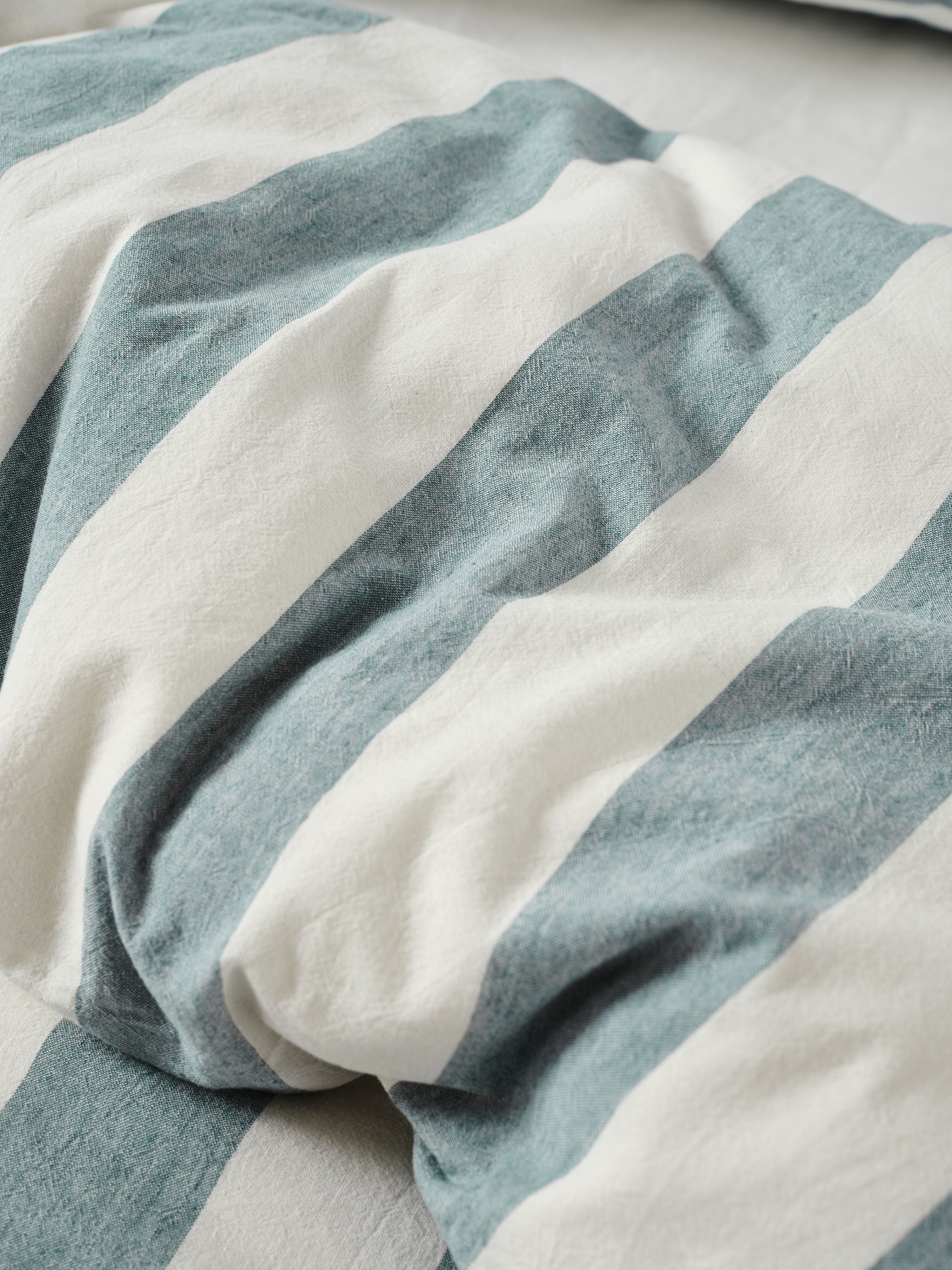 Vintage Stripe Denim Quilt Cover Set