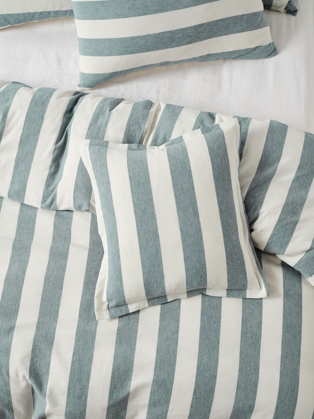Vintage Stripe Denim Cushion 48x48cm