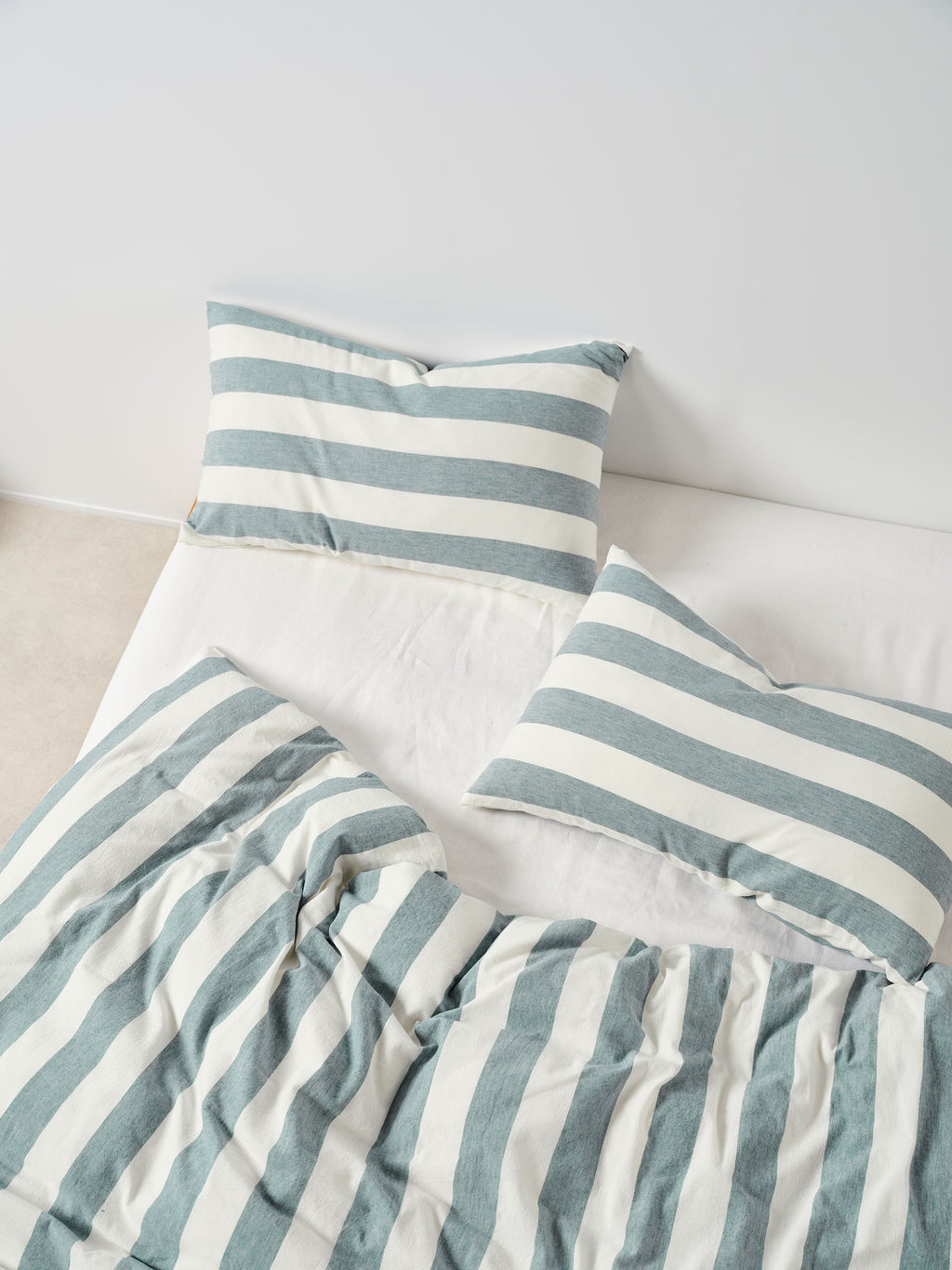 Vintage Stripe Denim Quilt Cover Set