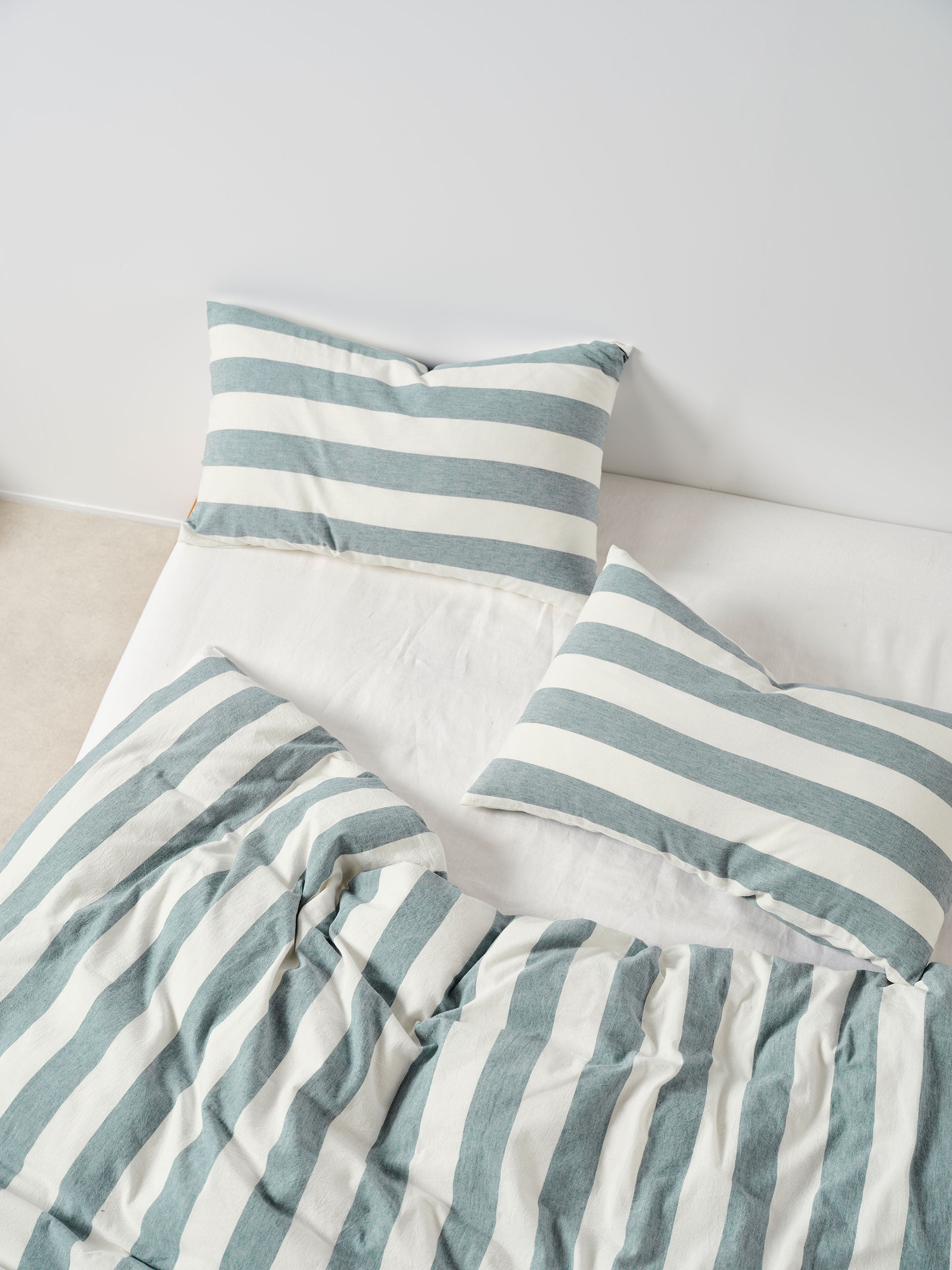 Vintage Stripe Denim Quilt Cover Set