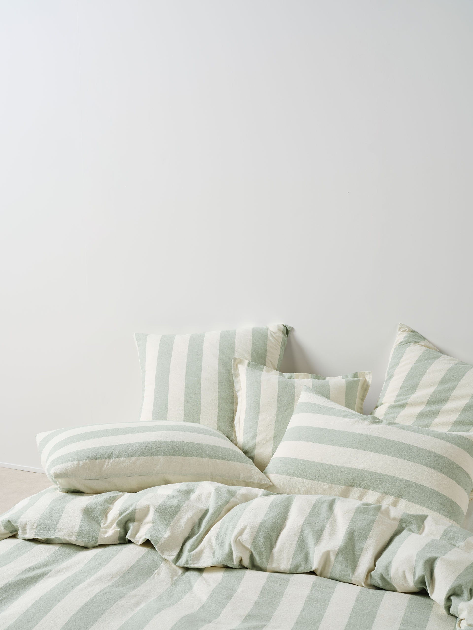 Vintage Stripe Jade European Pillowcase