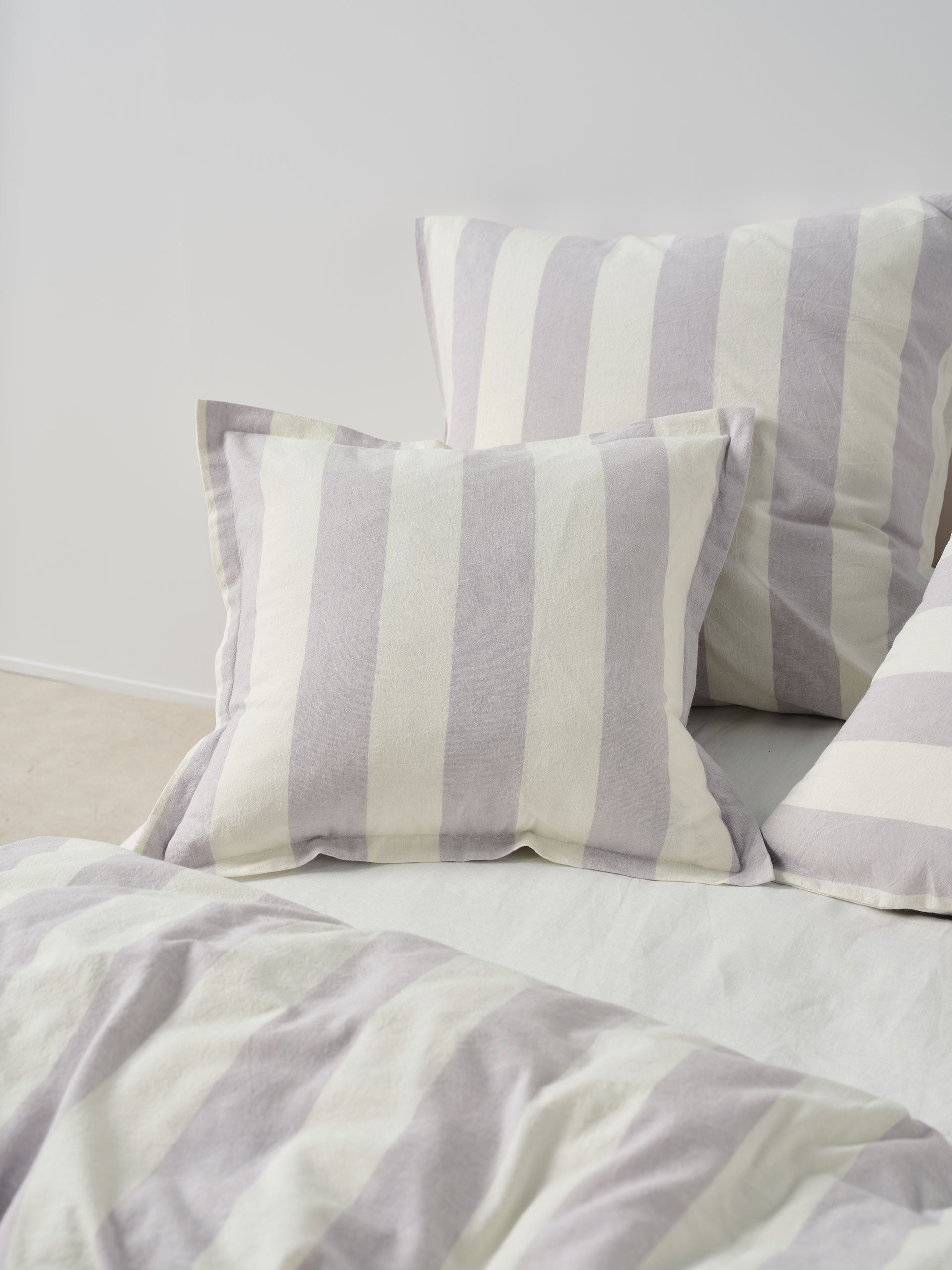 Vintage Stripe Lavender Cushion 48x48cm