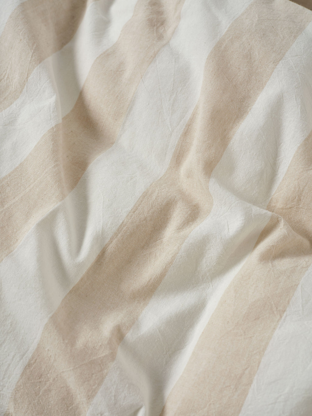 Vintage Stripe Natural Quilt Cover Set