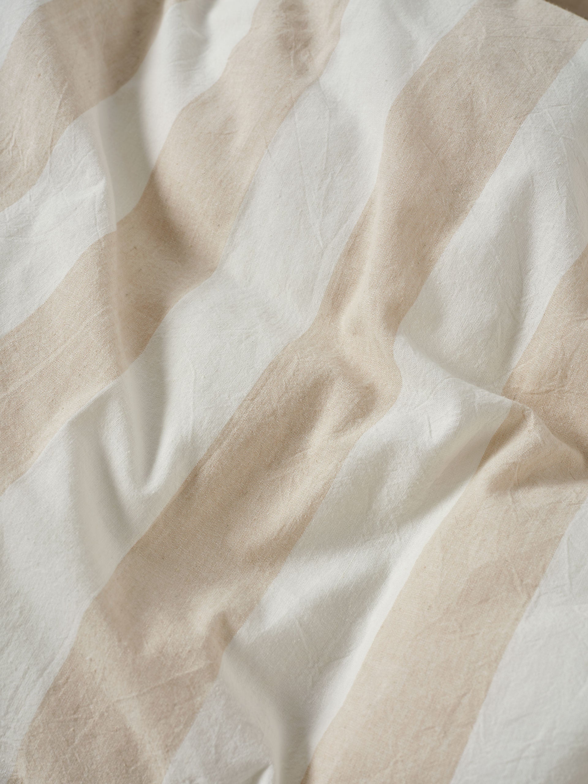Vintage Stripe Natural Quilt Cover Set