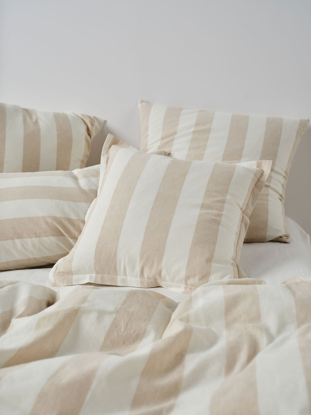 Vintage Stripe Natural Cushion 48x48cm