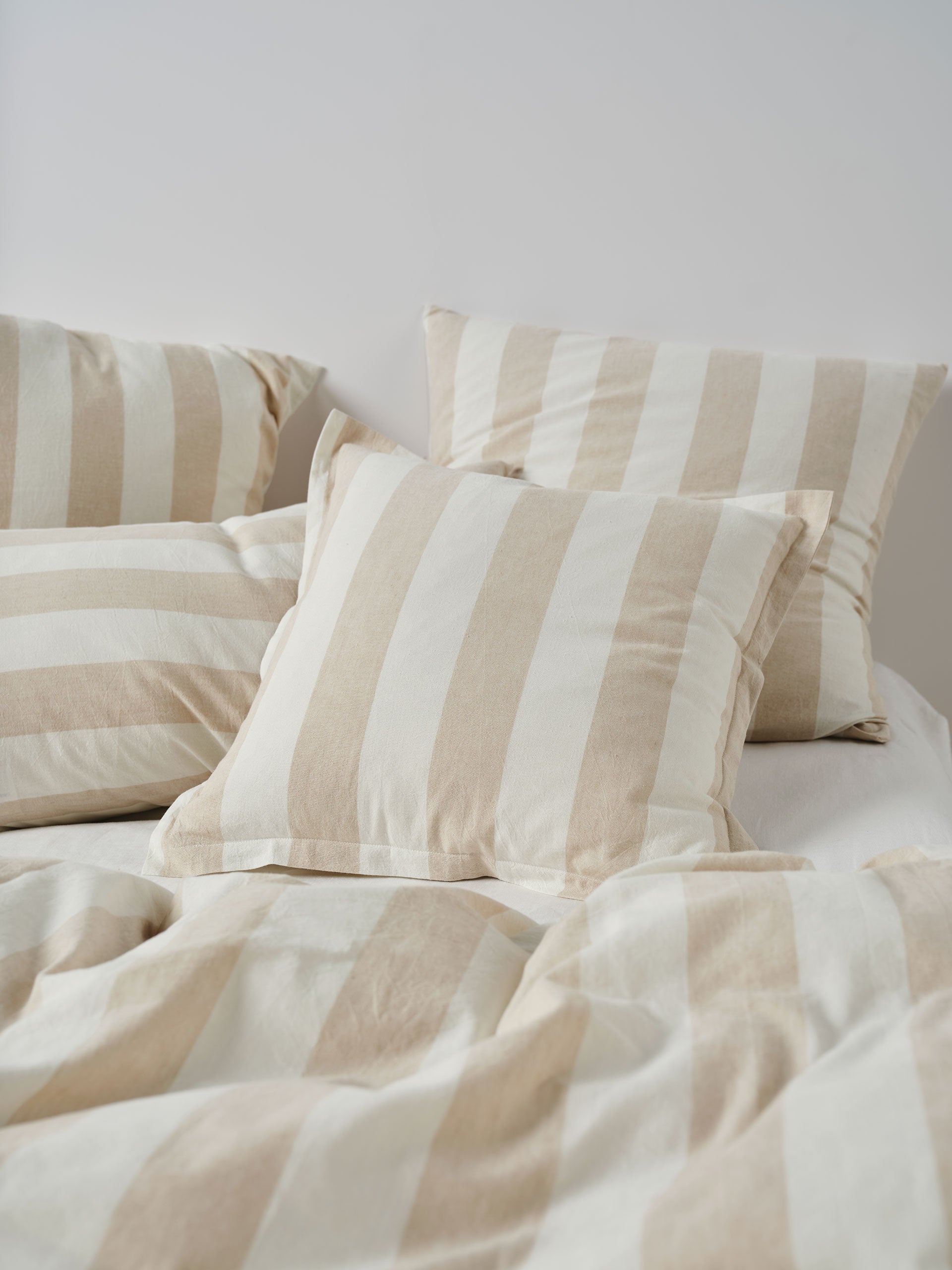 Vintage Stripe Natural Cushion 48x48cm