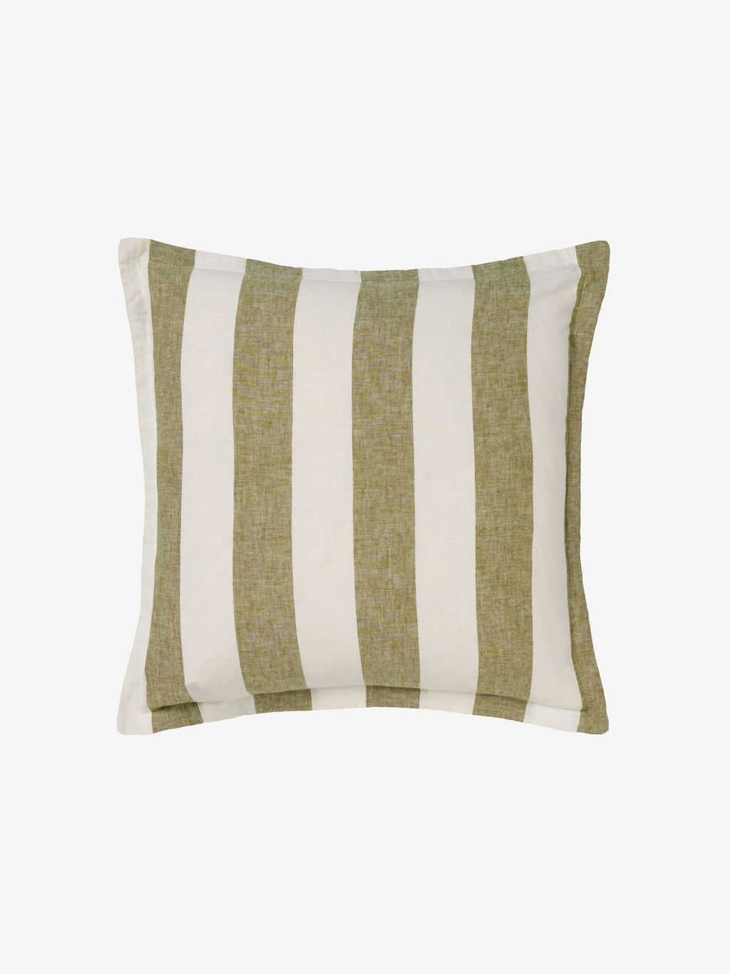 Vintage Stripe Pesto Cushion 48x48cm