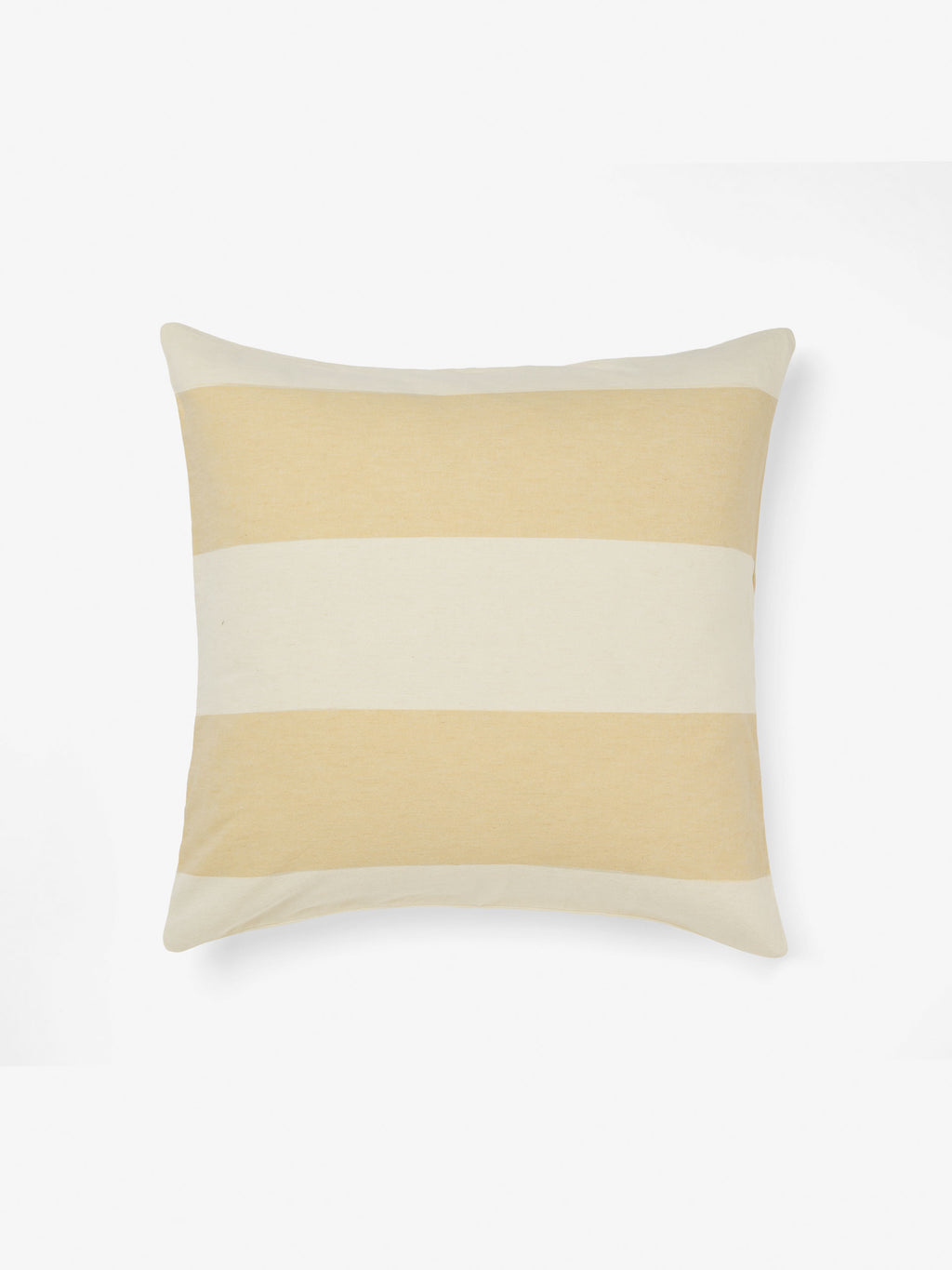 Vintage Wide Stripe Butter European Pillowcase
