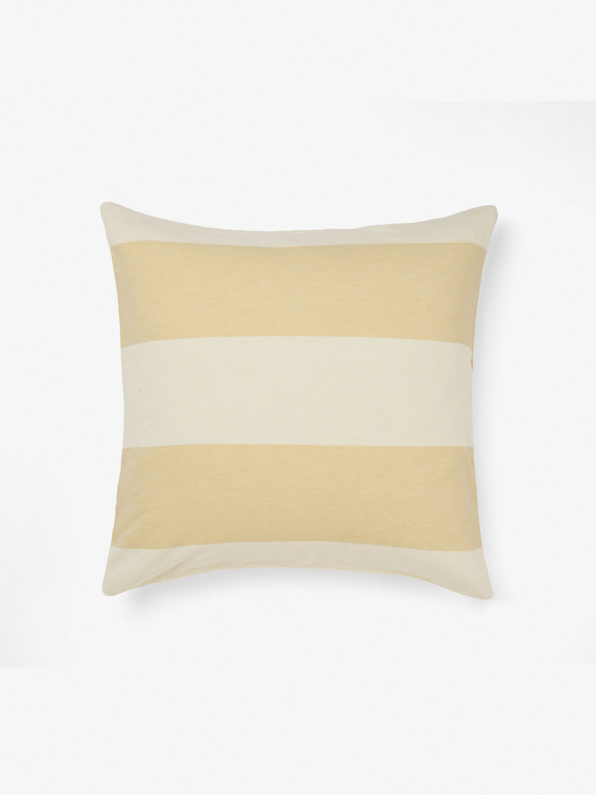Vintage Wide Stripe Butter European Pillowcase