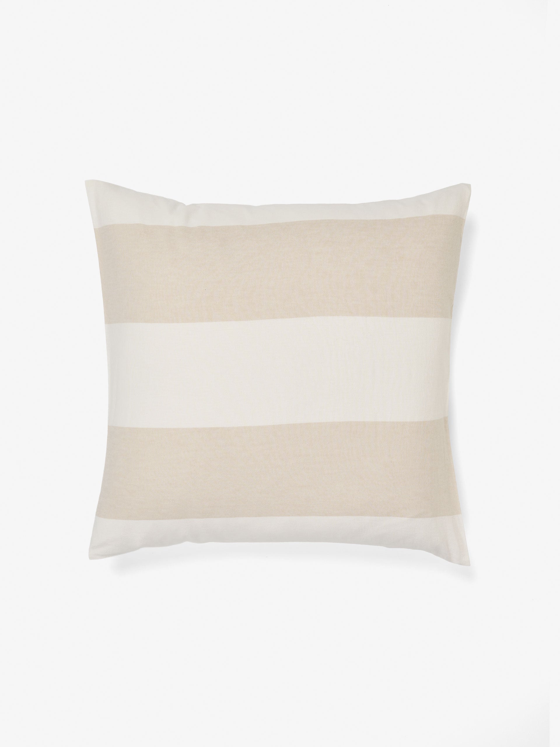 Vintage Wide Stripe Natural European Pillowcase