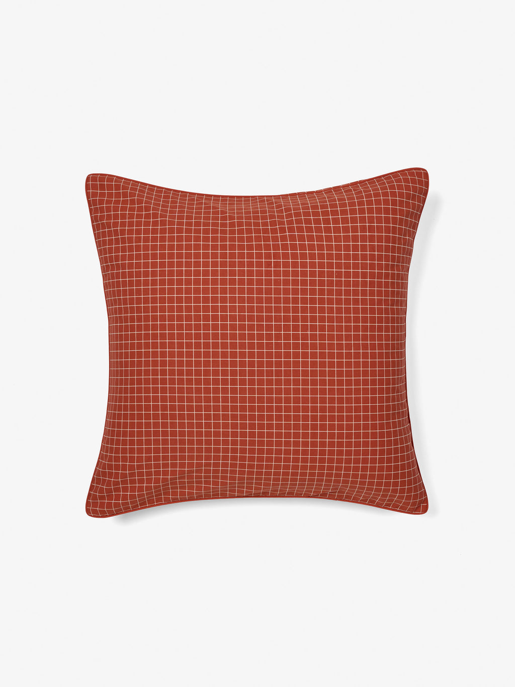 Volley Check Chilli European Pillowcase