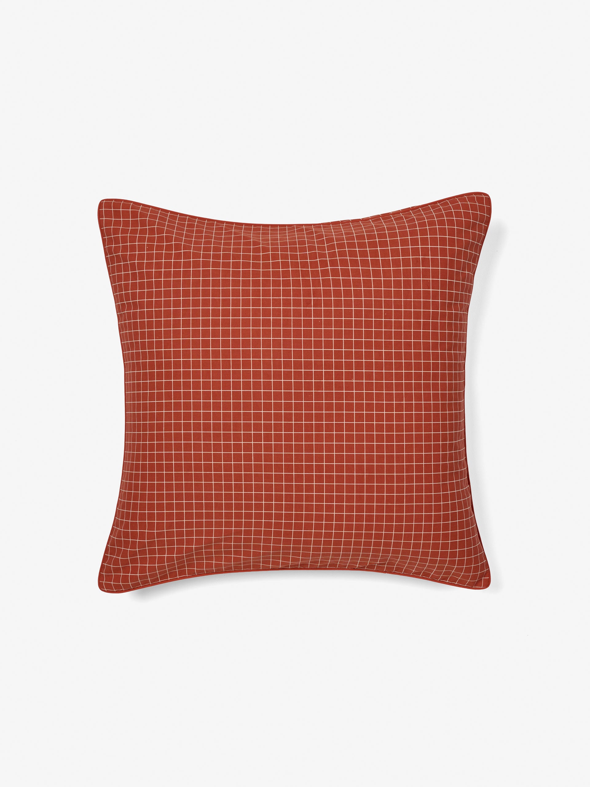 Volley Check Chilli European Pillowcase